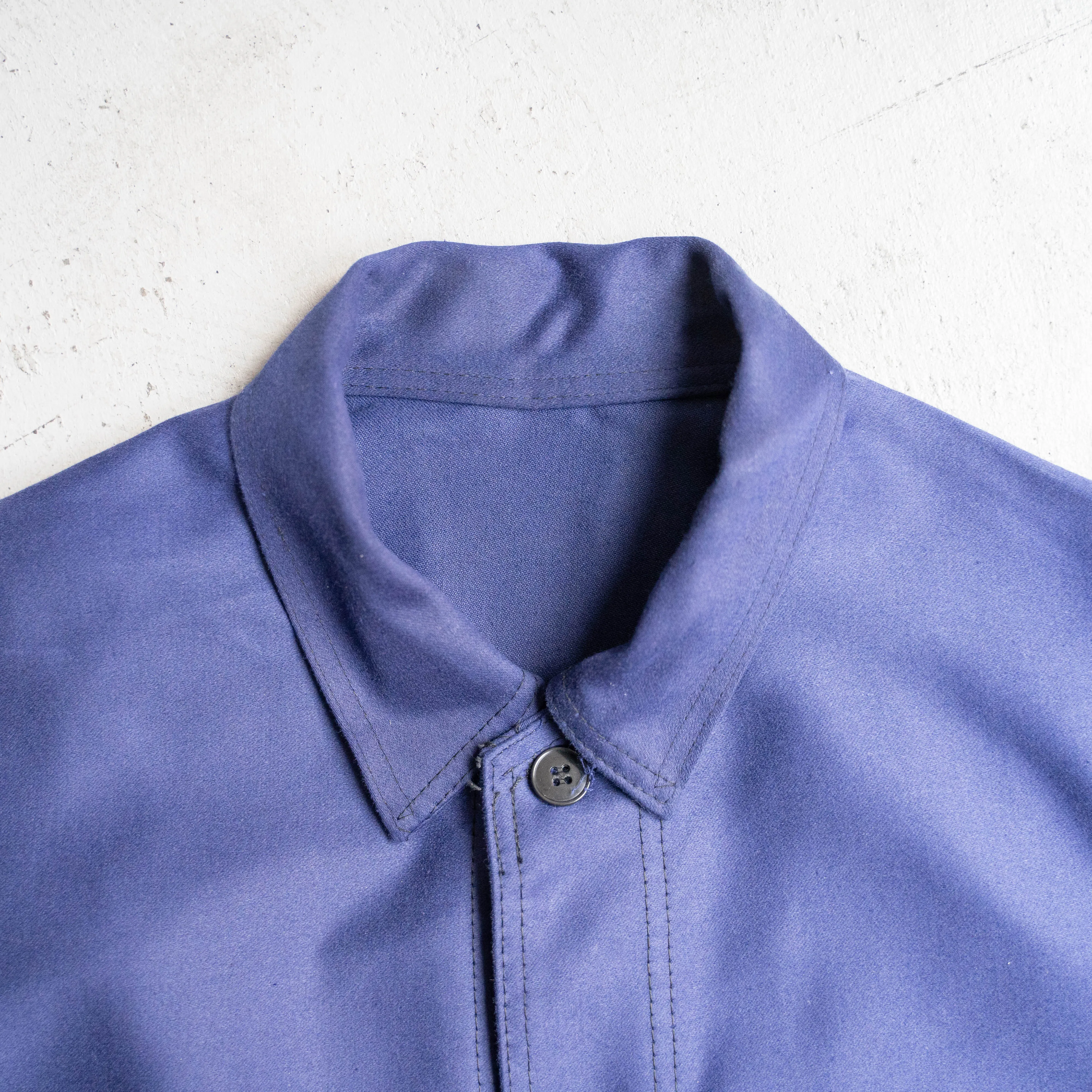 1960-70s France blue moleskin work jacket 'dead stock' -1