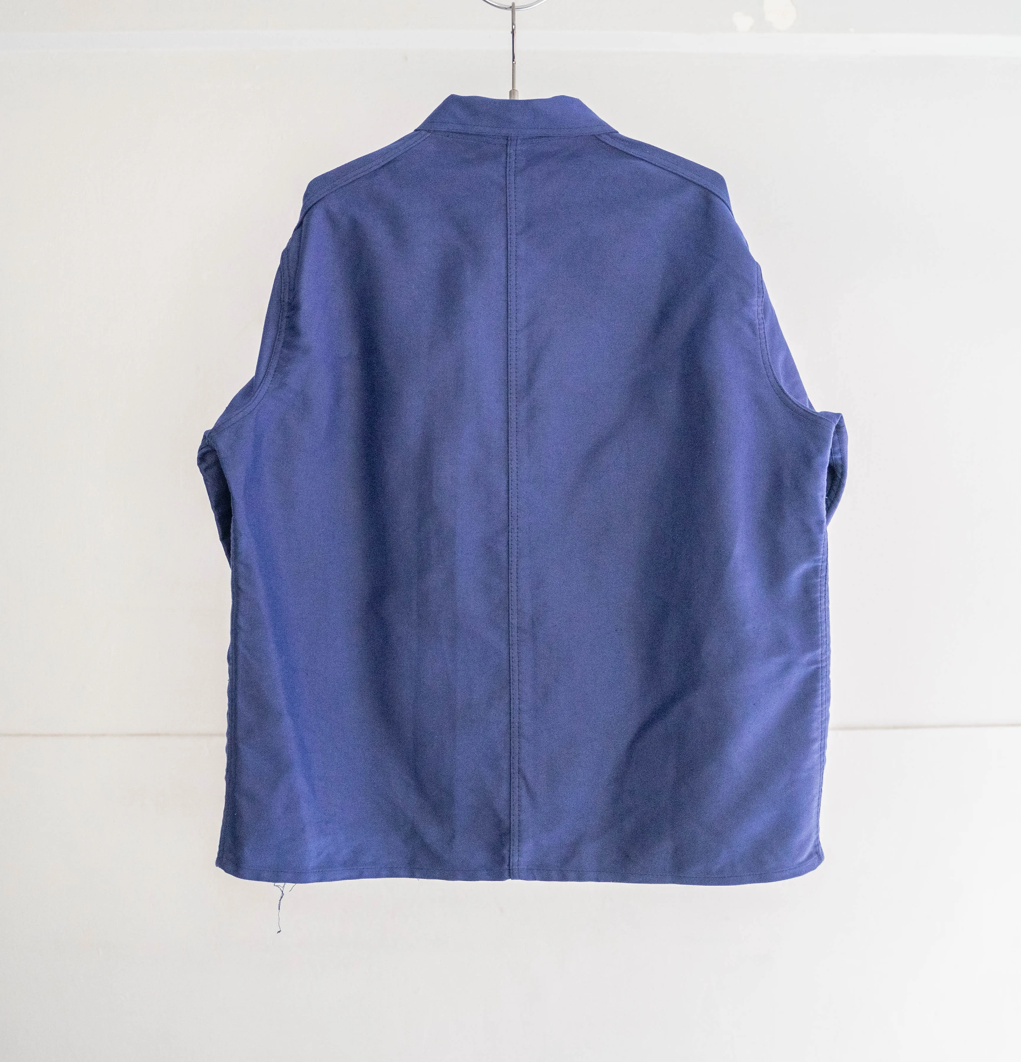 1960-70s France blue moleskin work jacket 'dead stock' -2