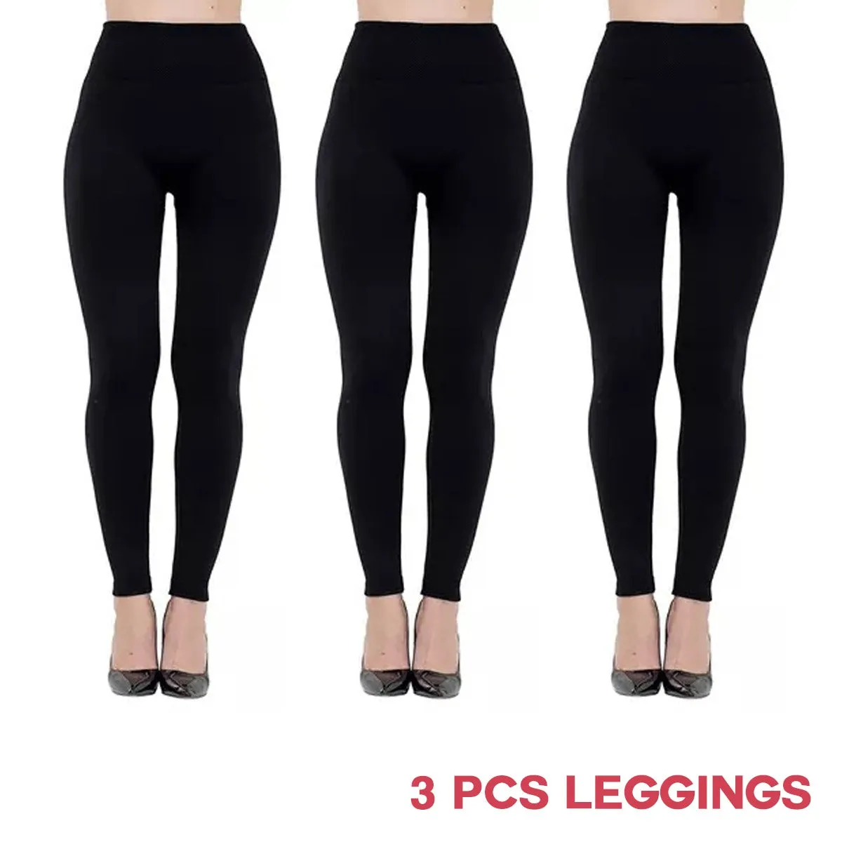 3 Pcs Black Color Women's Fashion Leggings