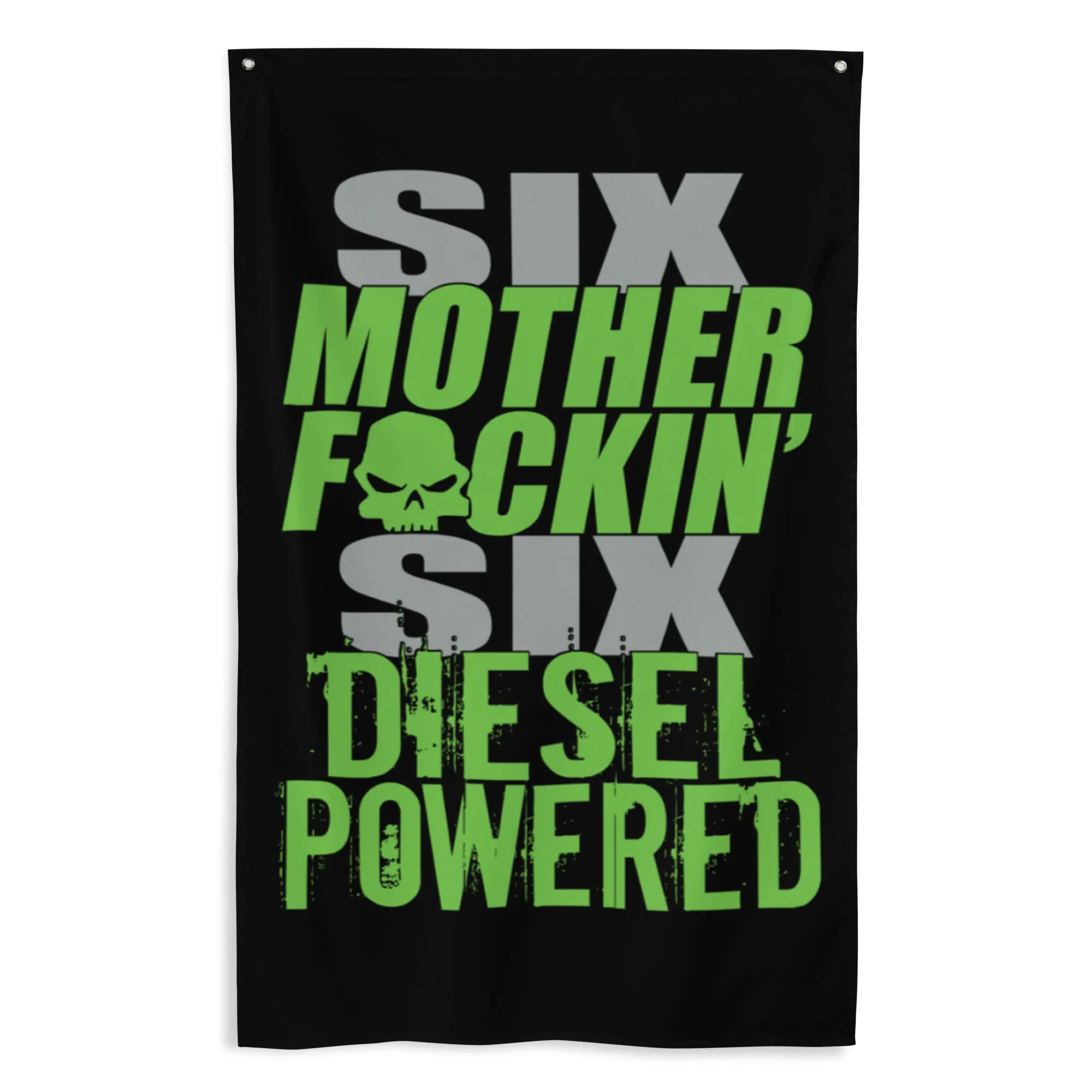 6.6 Duramax Diesel Truck Flag, Six MFN Six Diesel Powered Garage Decor, Dorm Poster, Man Cave Decoration