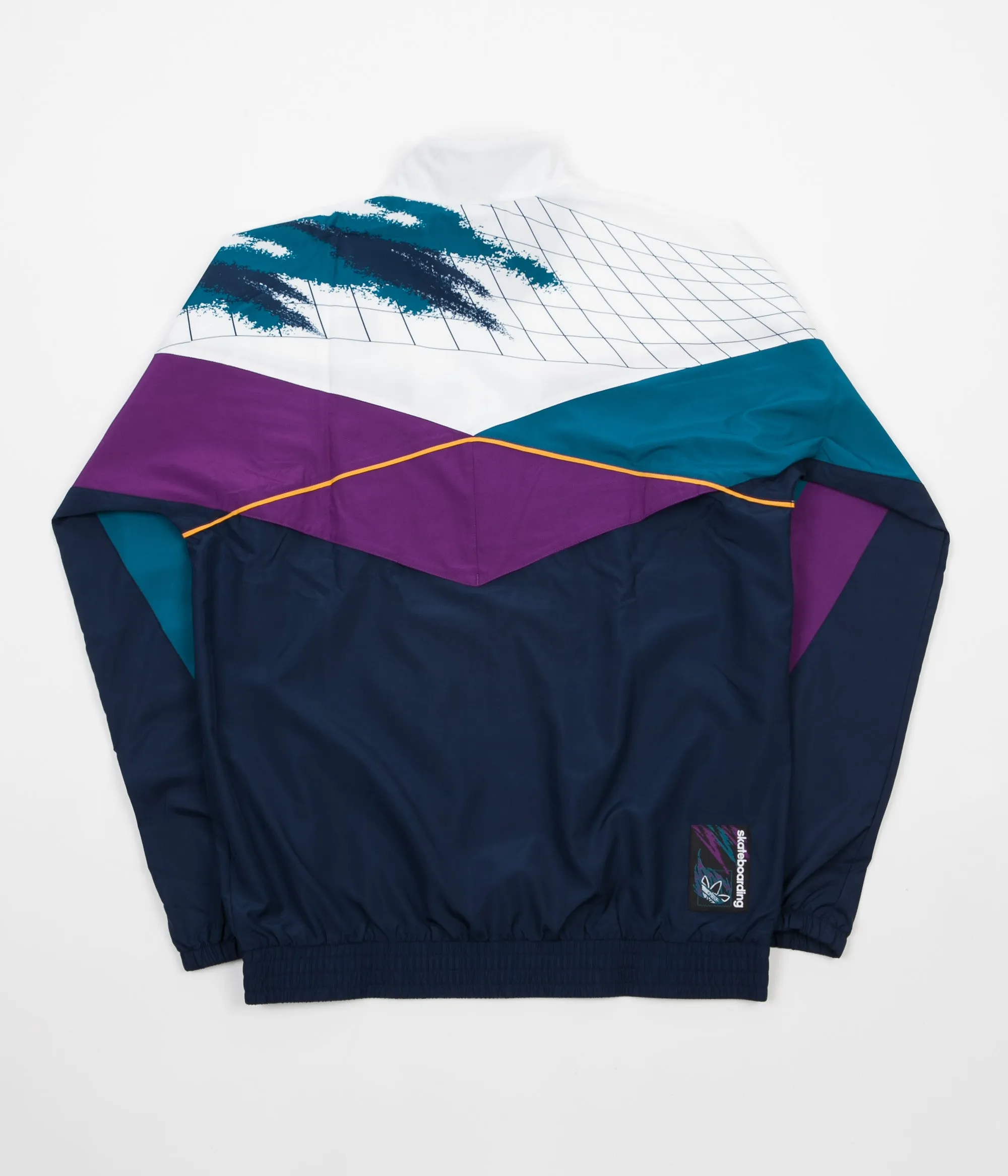 Adidas Court Jacket - White / Collegiate Navy / Tribe Purple / Real Teal