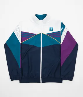 Adidas Court Jacket - White / Collegiate Navy / Tribe Purple / Real Teal