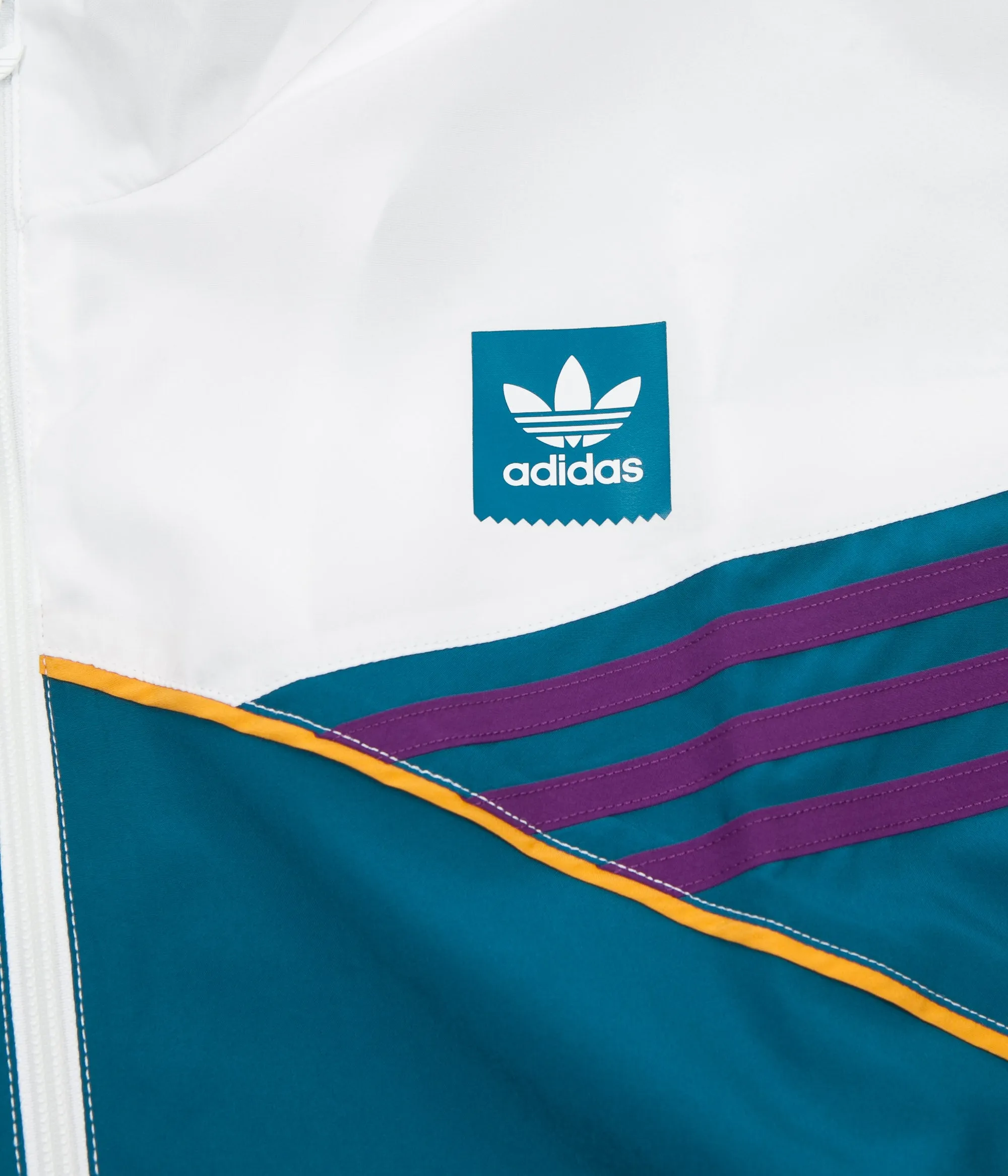 Adidas Court Jacket - White / Collegiate Navy / Tribe Purple / Real Teal