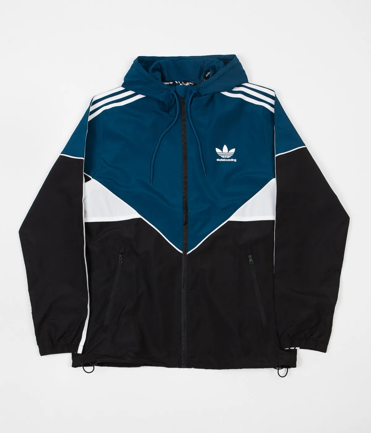 Adidas Premiere Windbreaker Jacket - Black / Blue Night / White