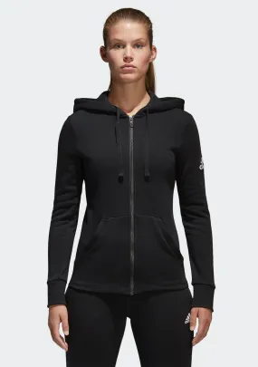 Adidas Womens Essential Solid Full Zip Hoodie <br> S97085