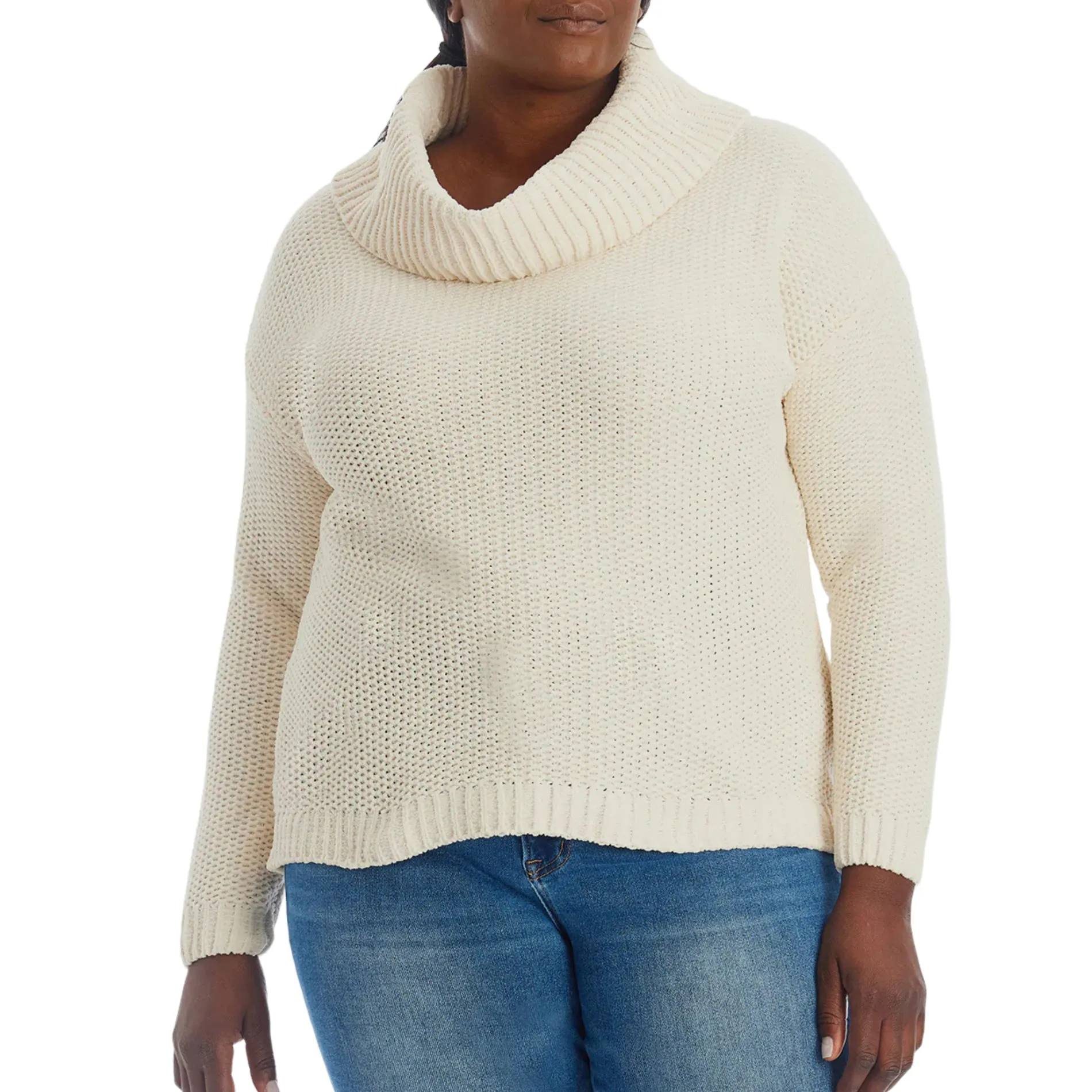 Adyson Parker Women's Plus Soft Knit Turtleneck Sweater