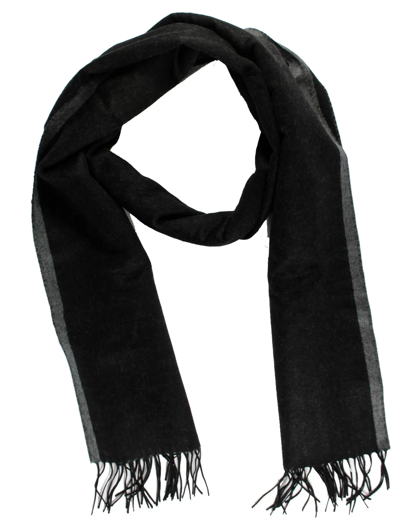 Agnona Scarf Black Gray - Luxury Silk Shawl SALE