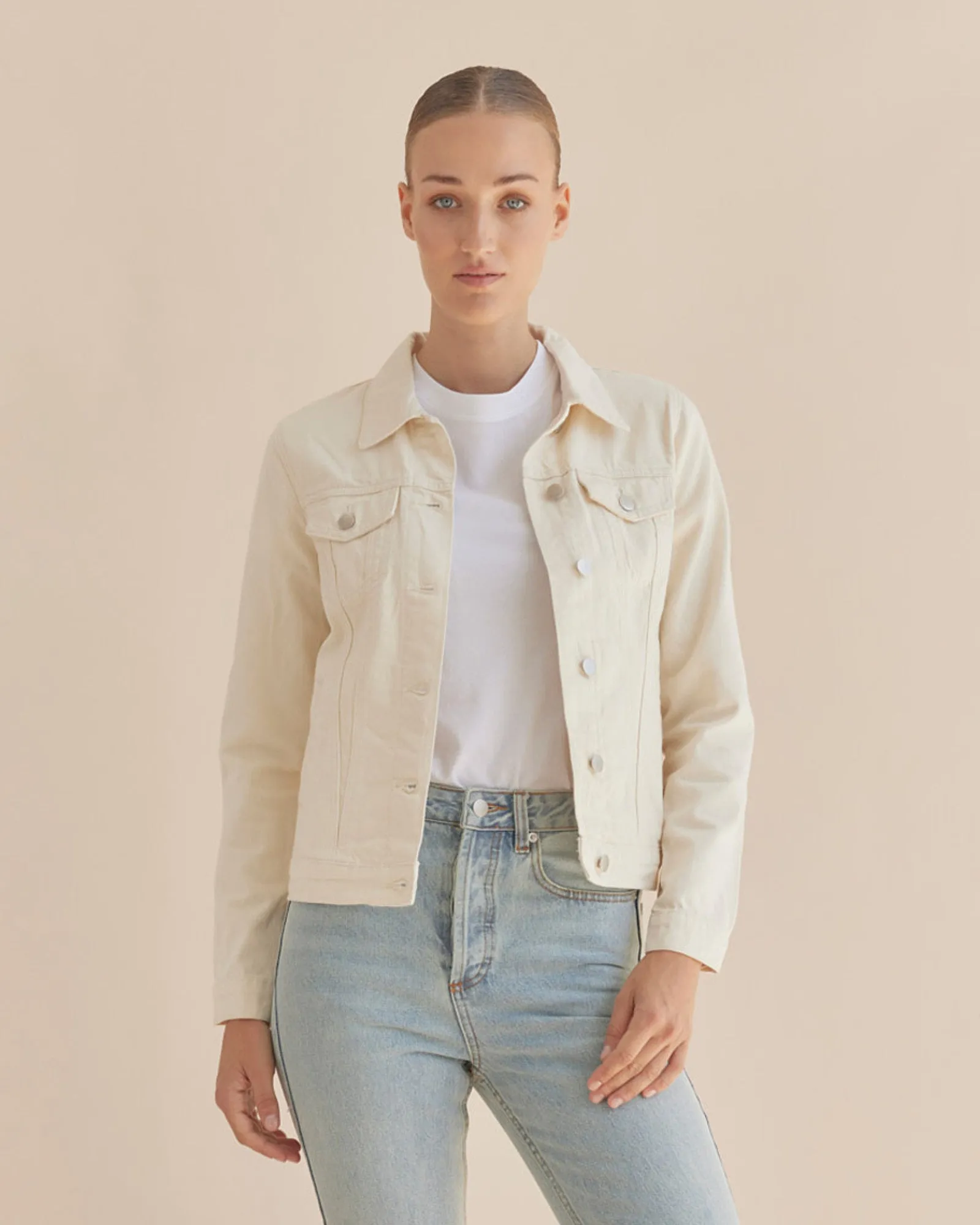 Alliance Drill Denim Jacket - Cream