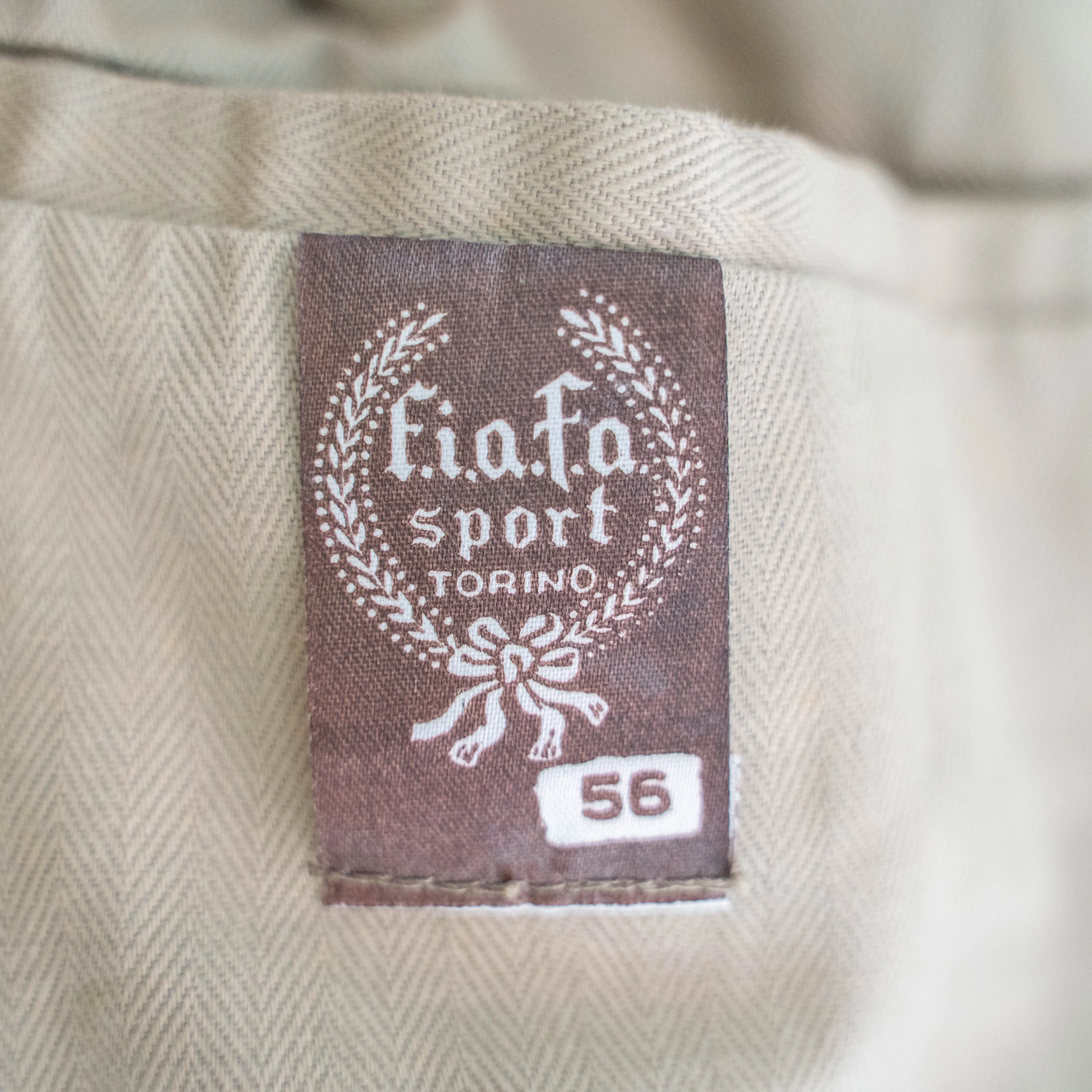 around 1970s Italy beige color hunting jacket -corduroy switching- 'mint condition'