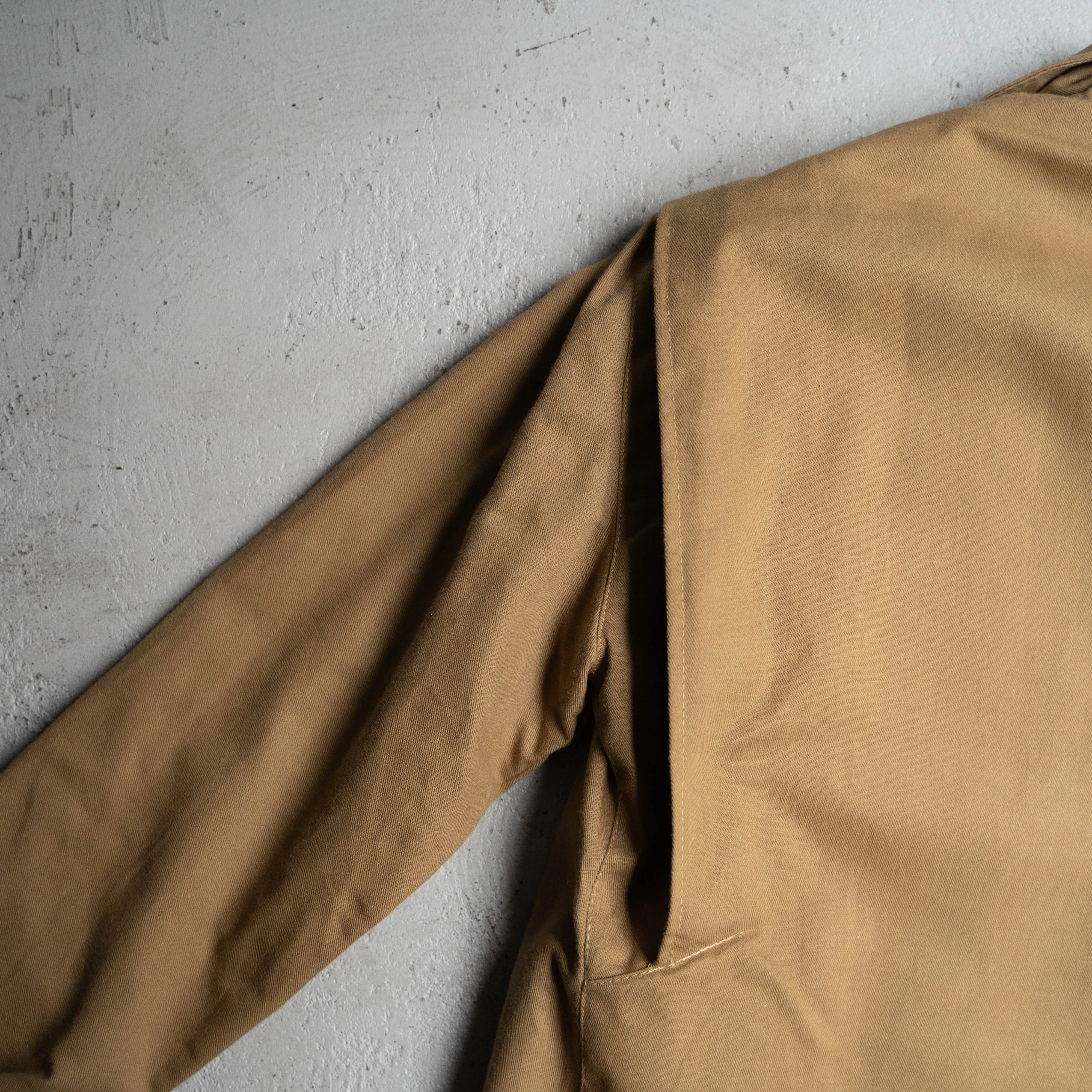 around 1980s Europe cotton canvas stand collar jacket