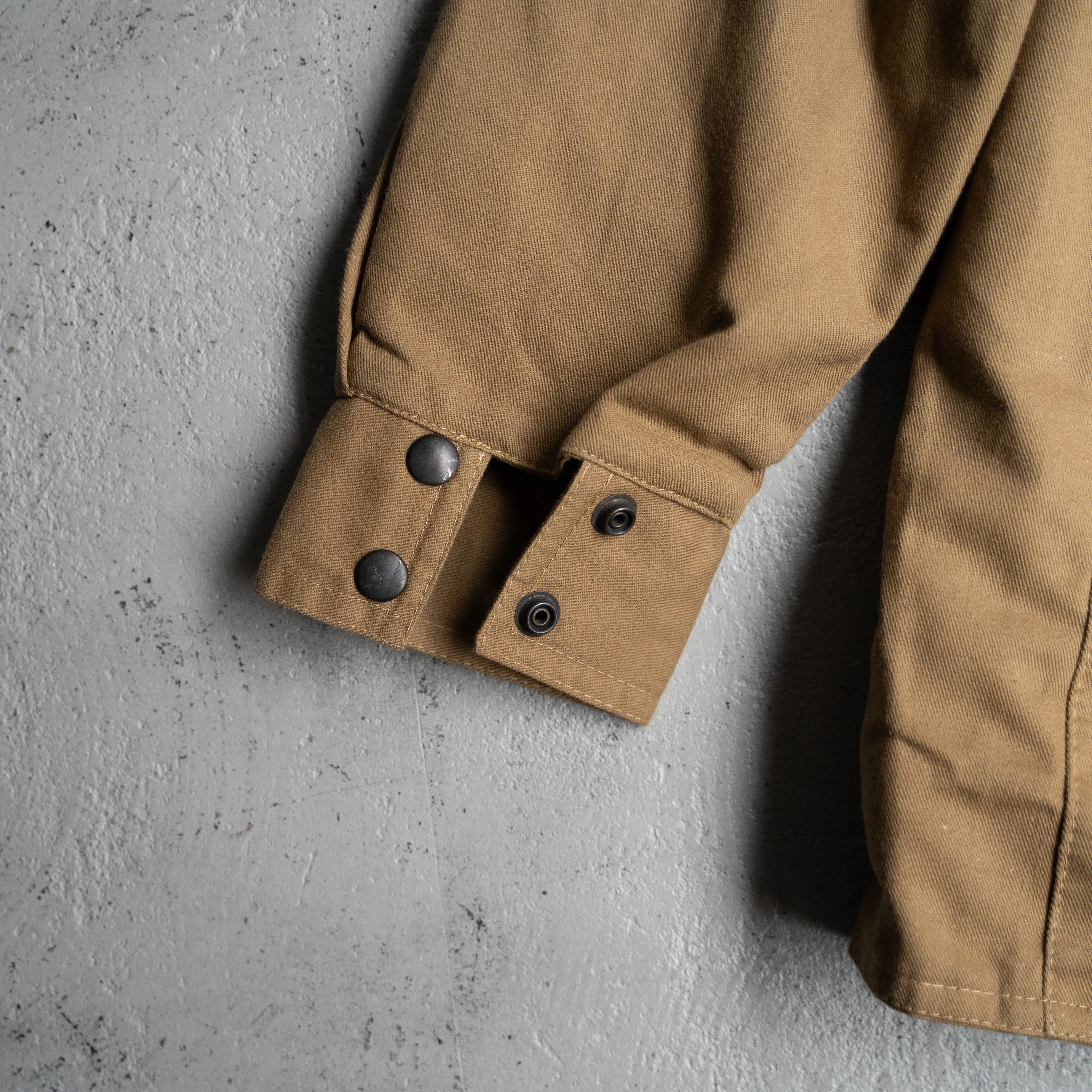 around 1980s Europe cotton canvas stand collar jacket