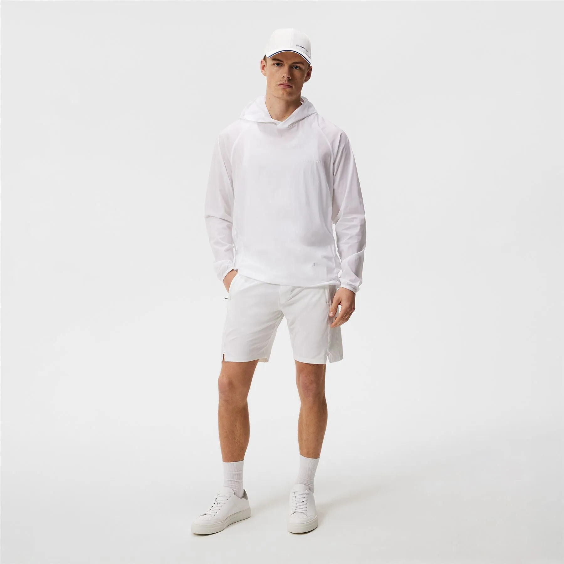 Arron Stretch Wind Hoodie White - SU23