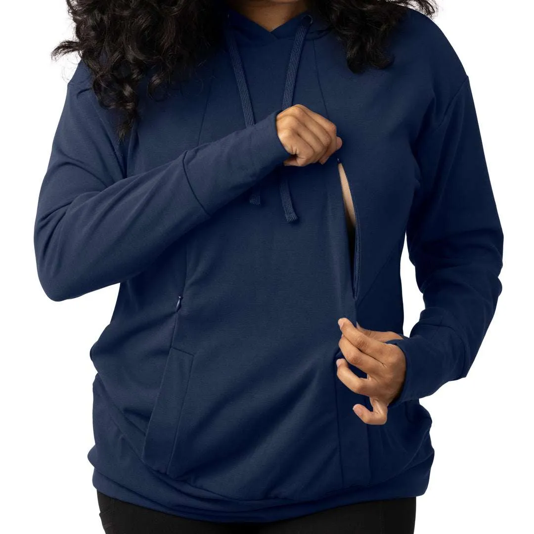 Bamboo Nursing Hoodie | Navy