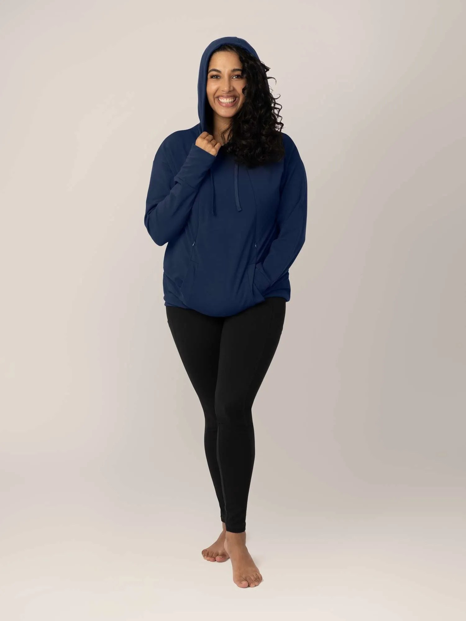 Bamboo Nursing Hoodie | Navy