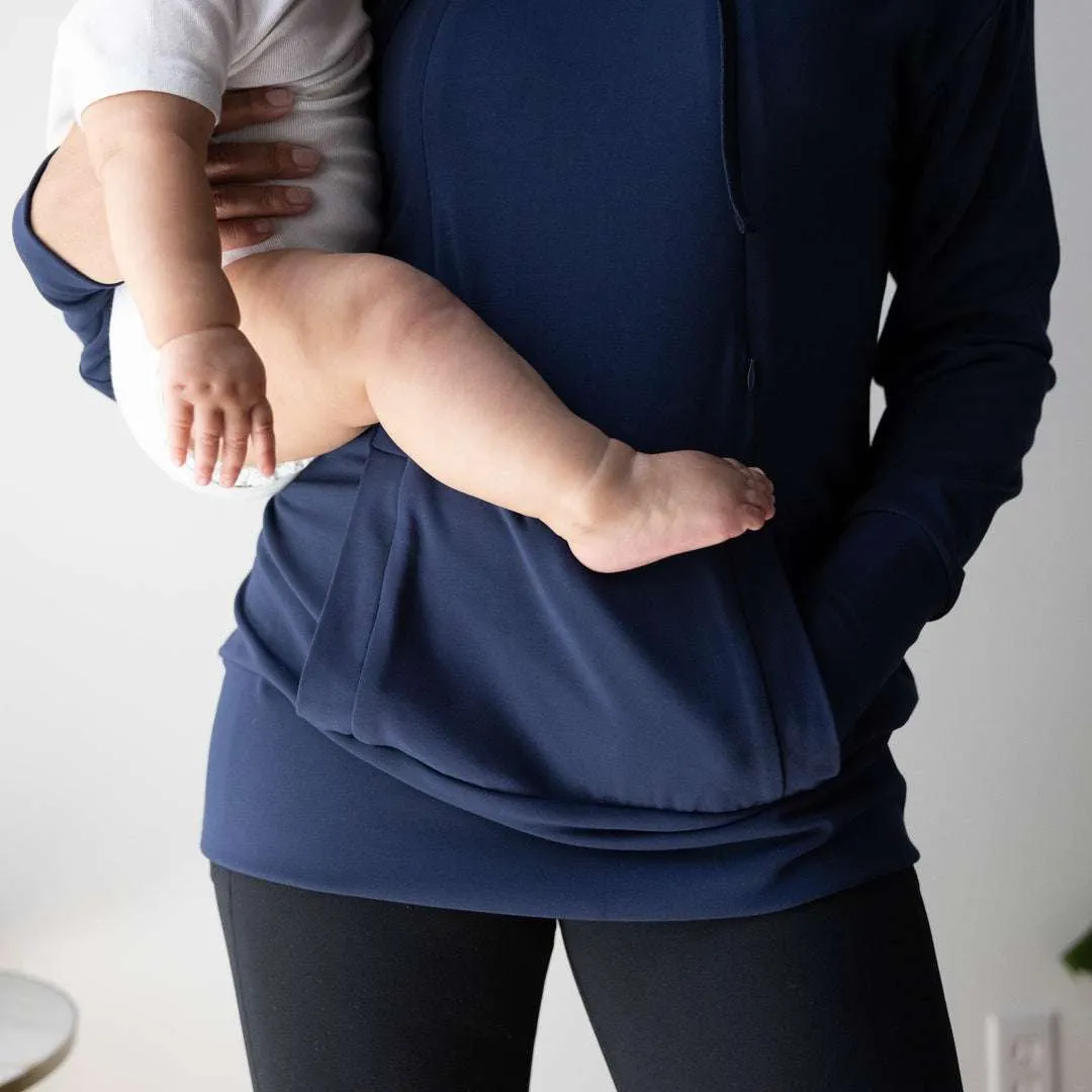 Bamboo Nursing Hoodie | Navy