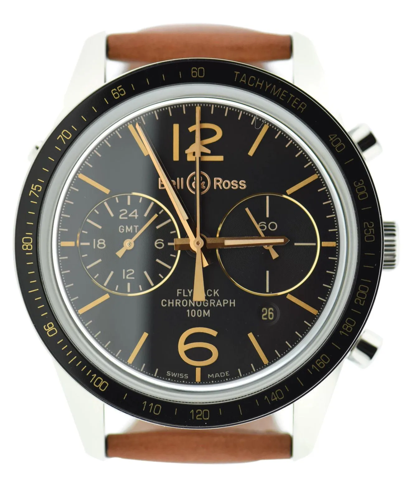 Bell & Ross  Vintage Flyback GMT Chronograph BRV126-FLY-GMT/SCA