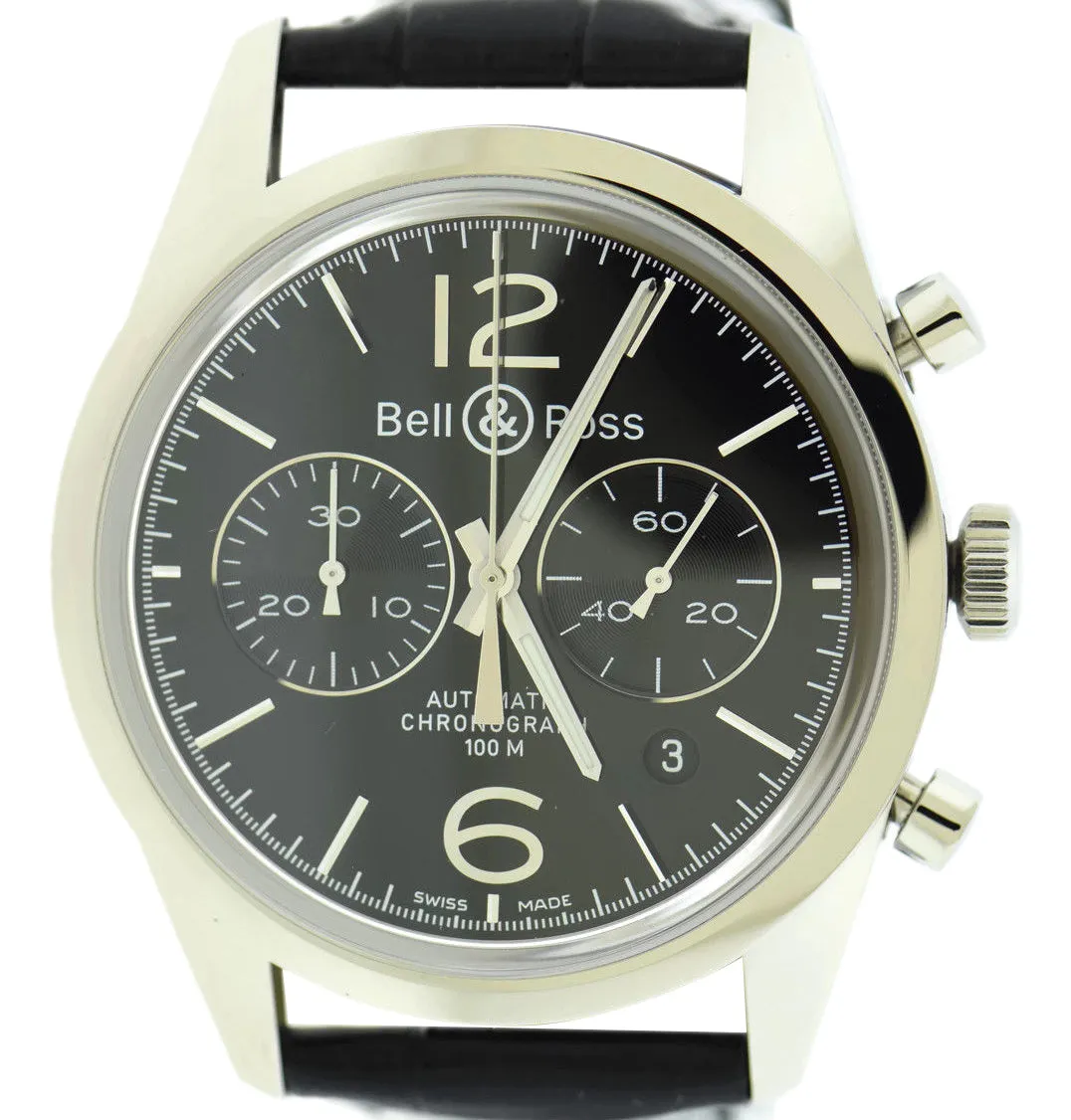 Bell & Ross Vintage Officer Chronograph BRG126-BL-ST/SCR