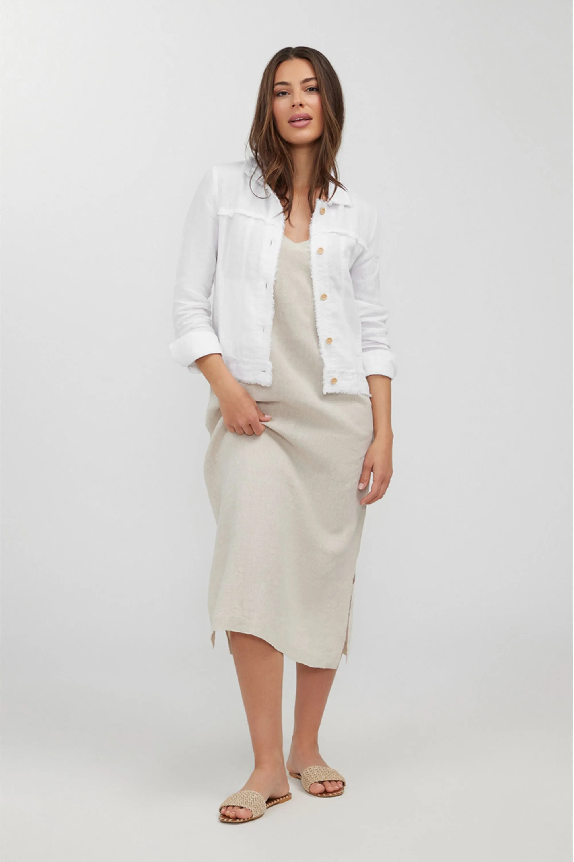 BELLA LINEN JACKET - HS24215