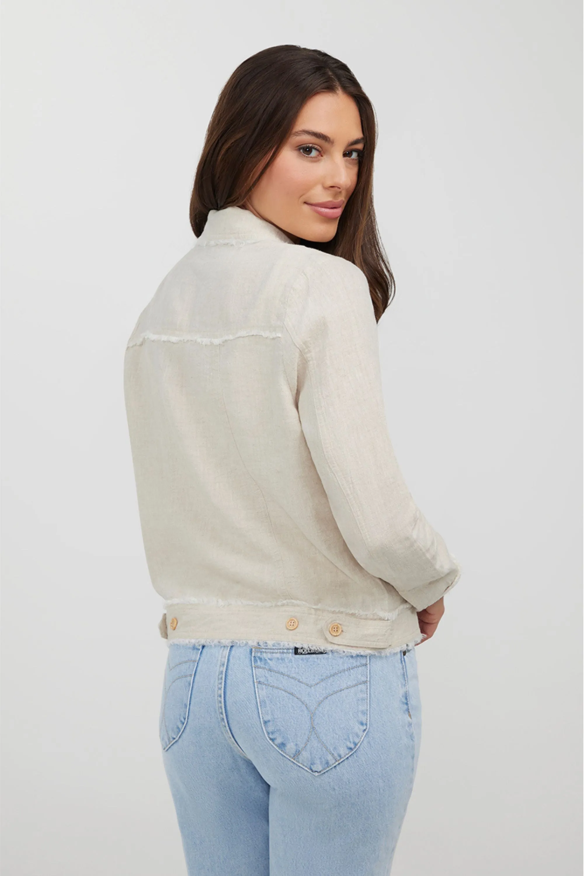 BELLA LINEN JACKET - HS24215