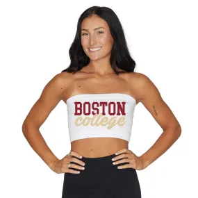 Boston College White Bandeau Top