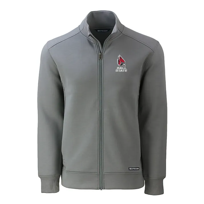 BSU Cardinals Men's Cutter &amp; Buck Roam Eco Full-Zip Jacket