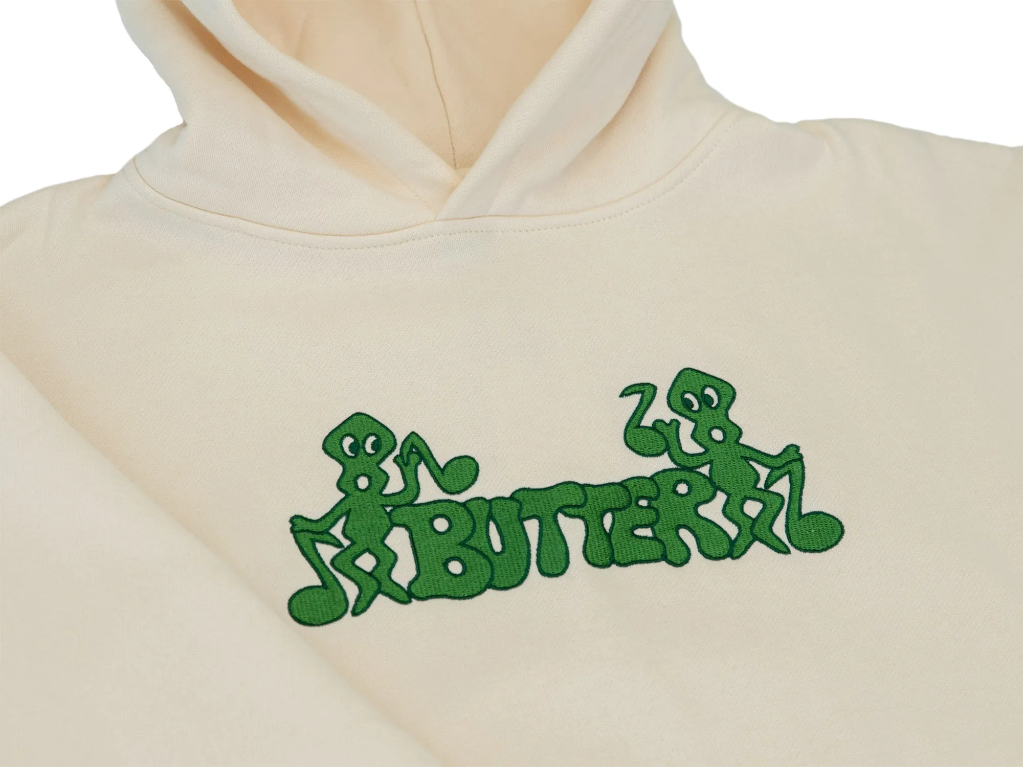 Butter Goods Notes Embroidered Hood - Cream