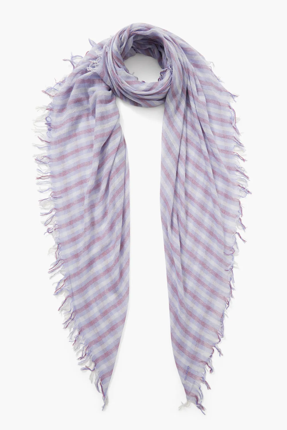 Cashmere and Silk Scarf Periwinkle Linea