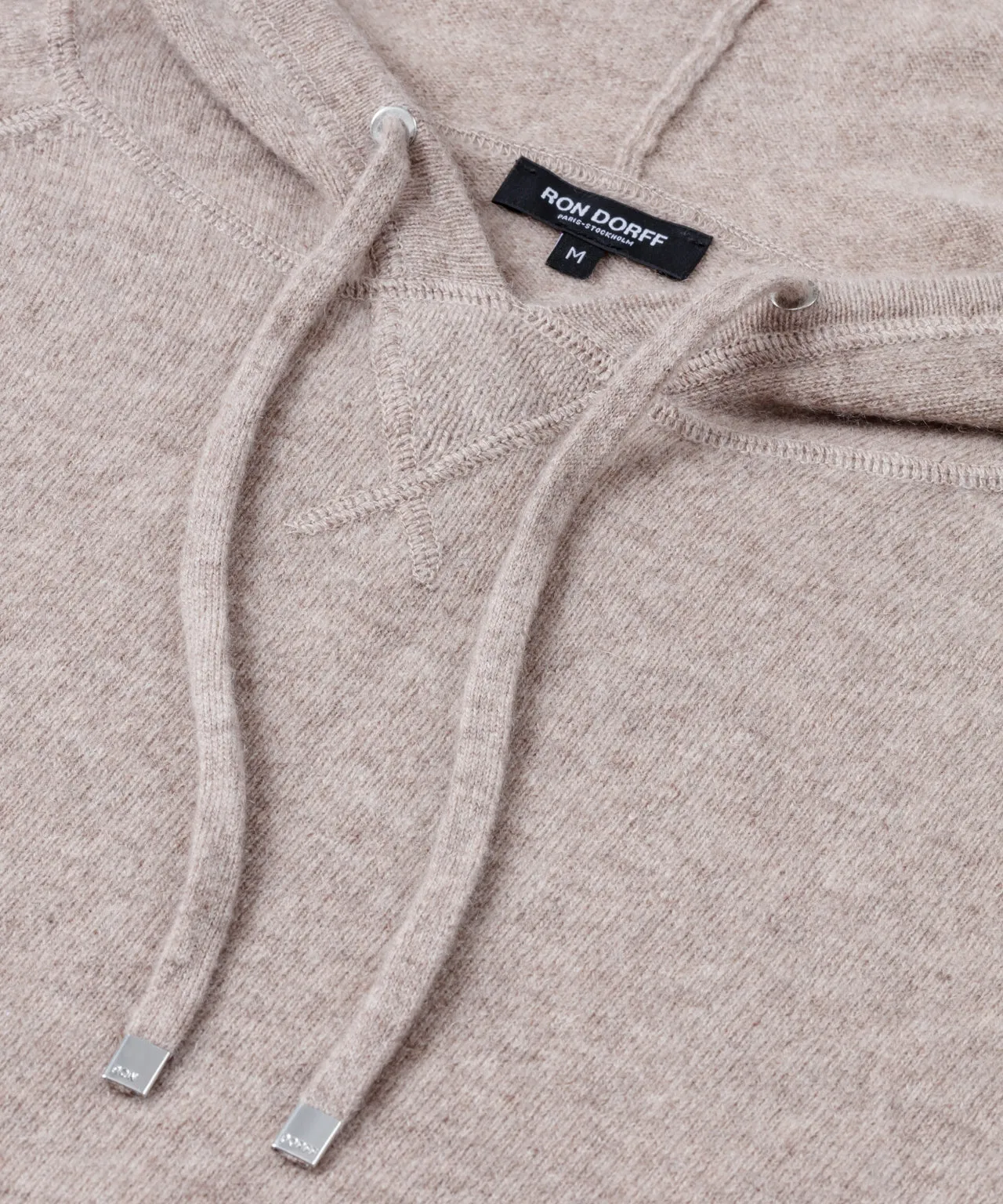 Cashmere Hoodie: Heather Beige