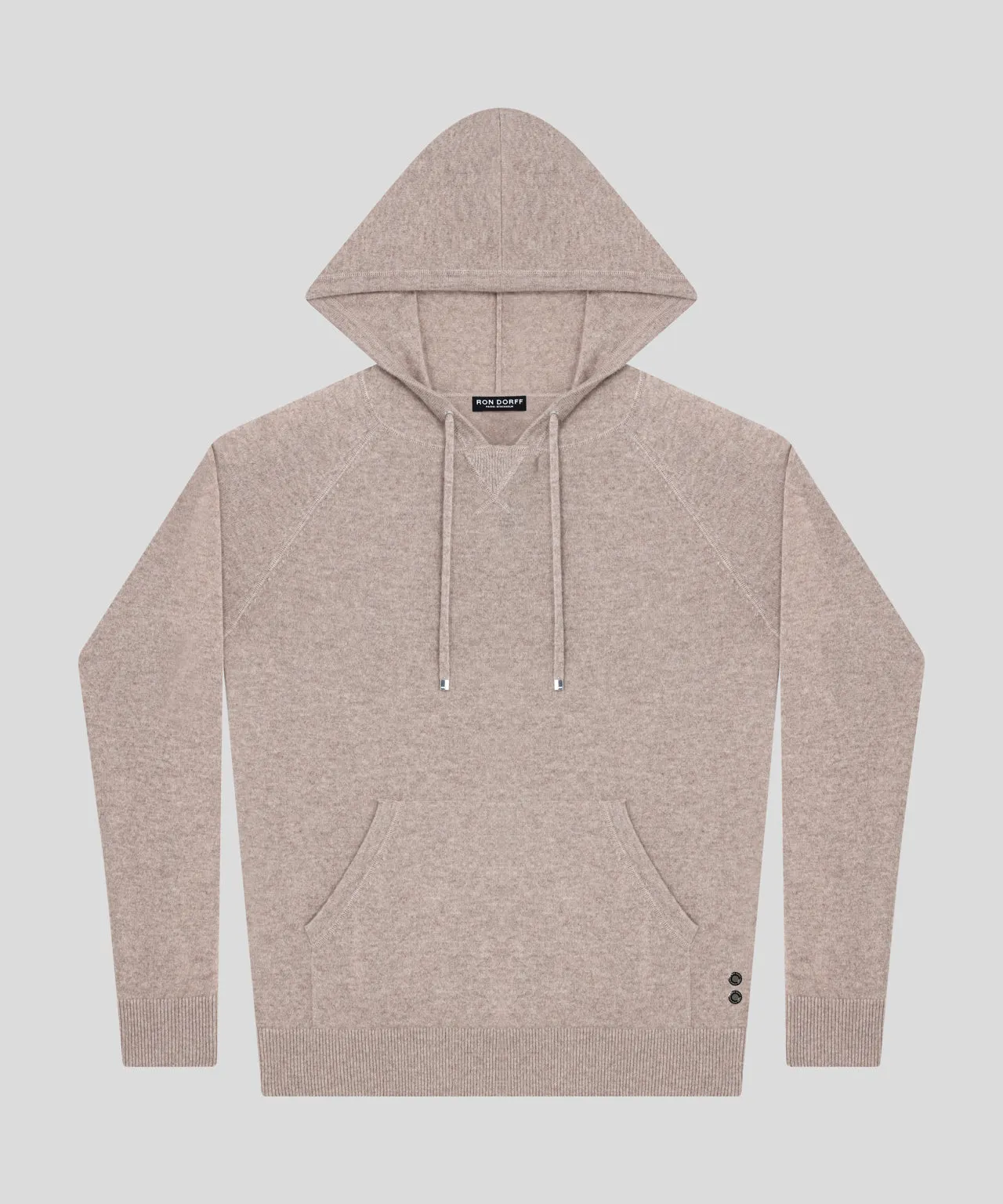 Cashmere Hoodie: Heather Beige