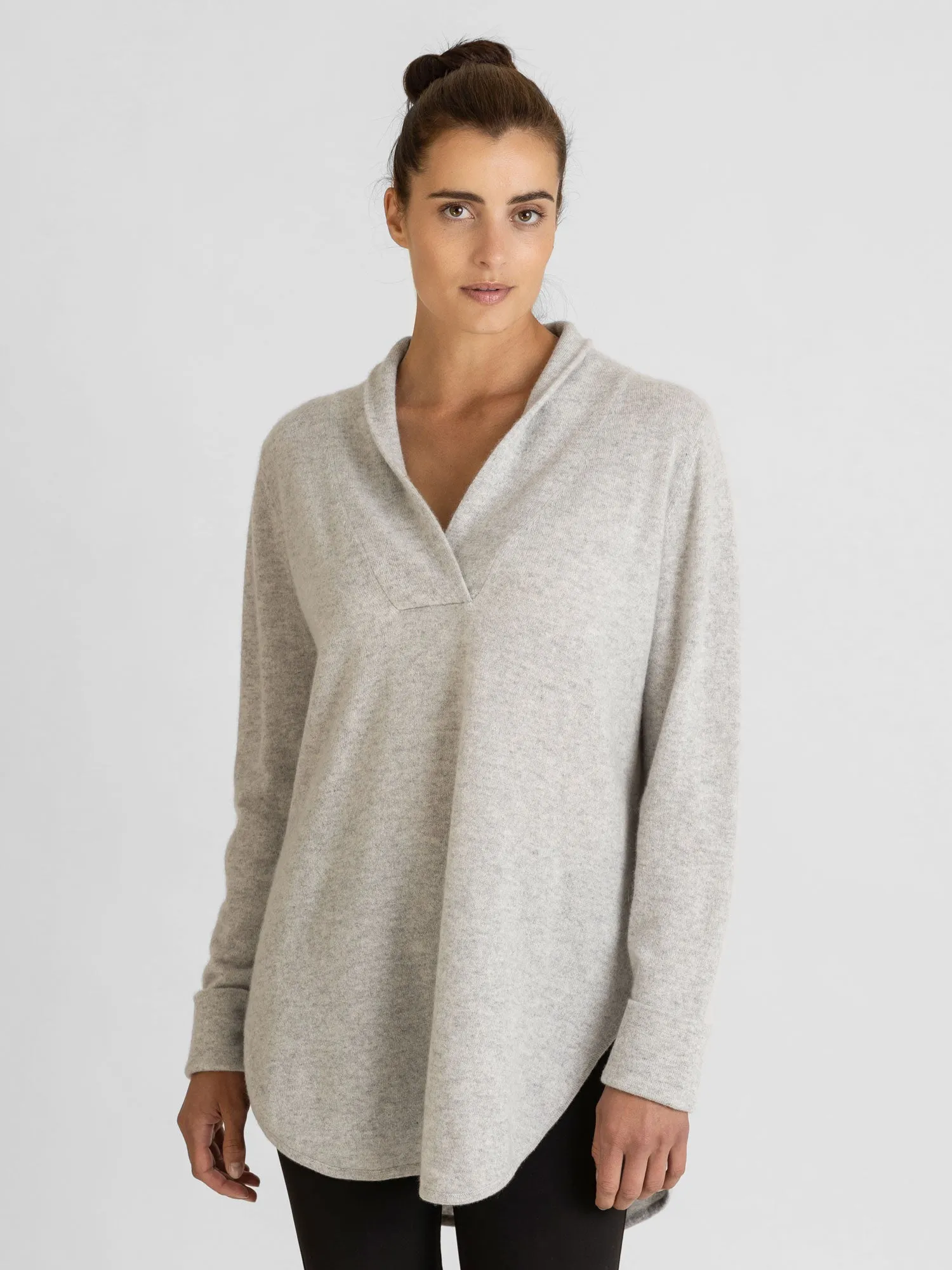 Cashmere sweater "Ida" - light grey