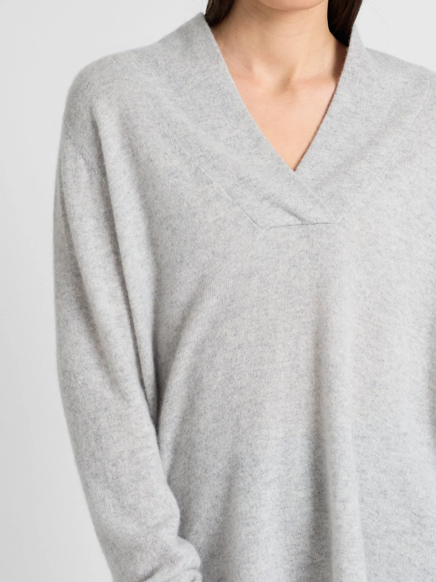 Cashmere sweater "Ida" - light grey