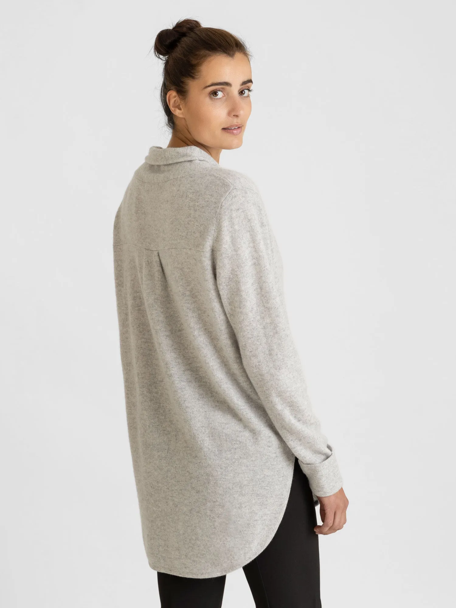 Cashmere sweater "Ida" - light grey