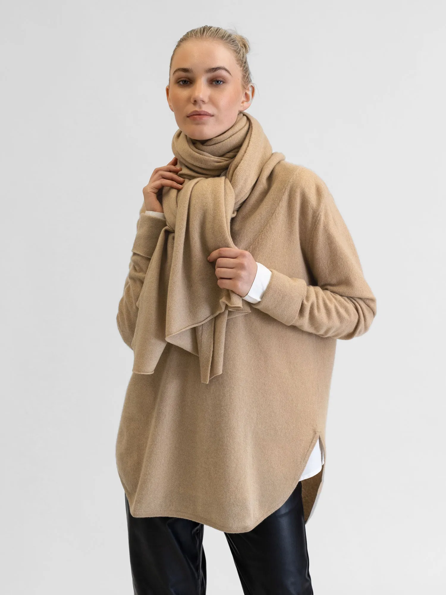 Cashmere sweater "Ida" - sand