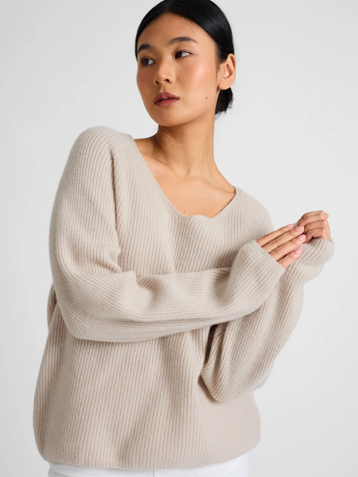 Cashmere sweater "Maya" - cream