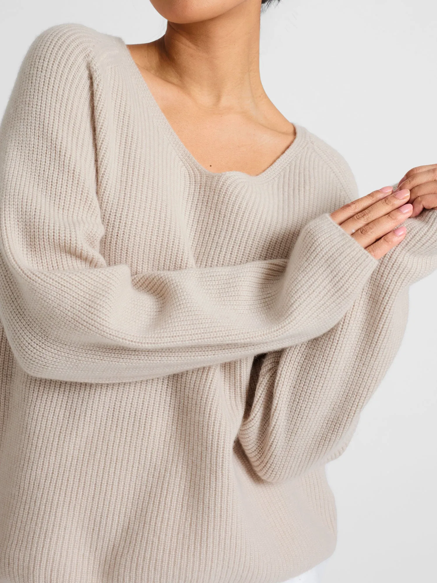 Cashmere sweater "Maya" - cream