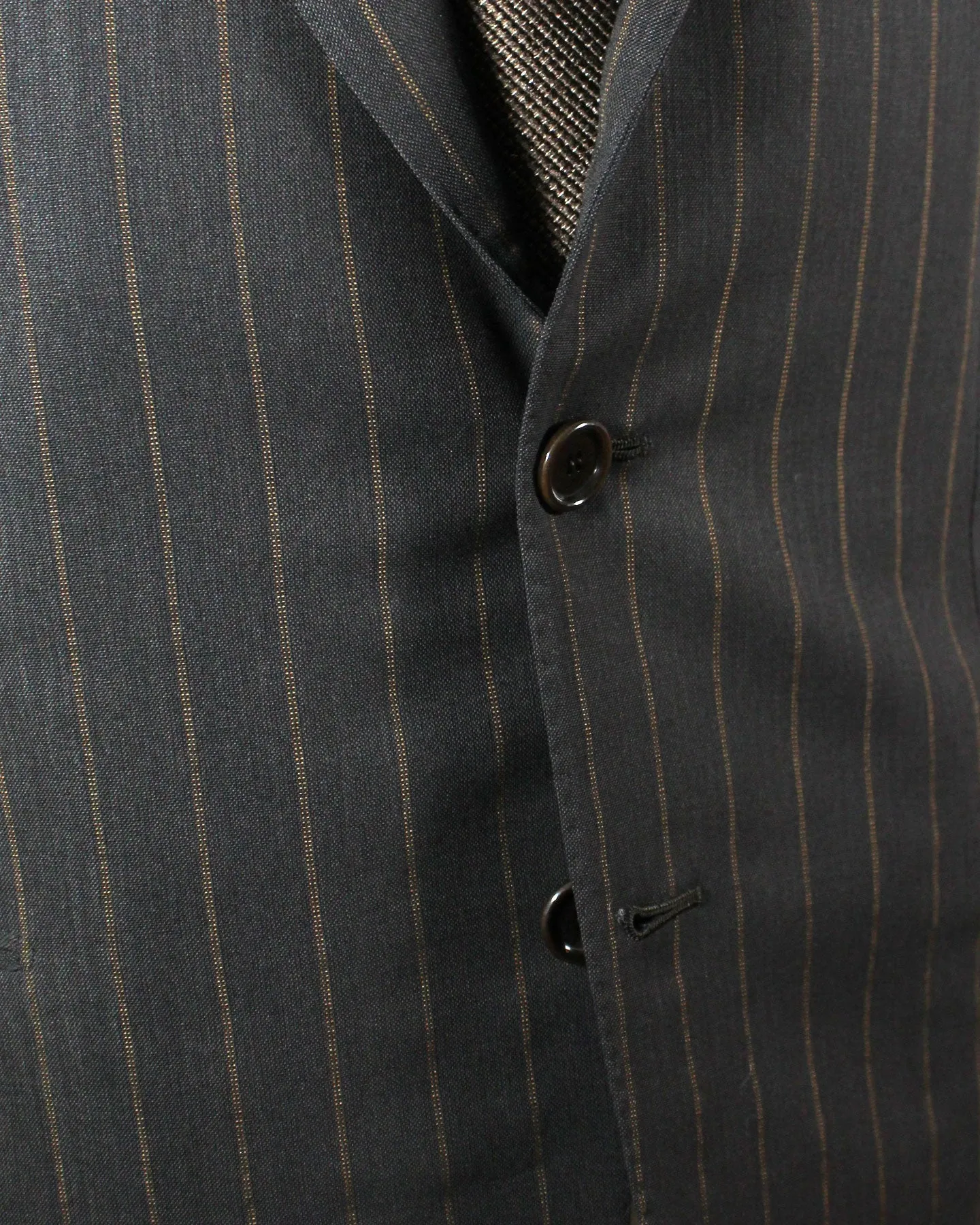 Cesare Attolini Suit Black Brown Stripes EU 50/ US 40