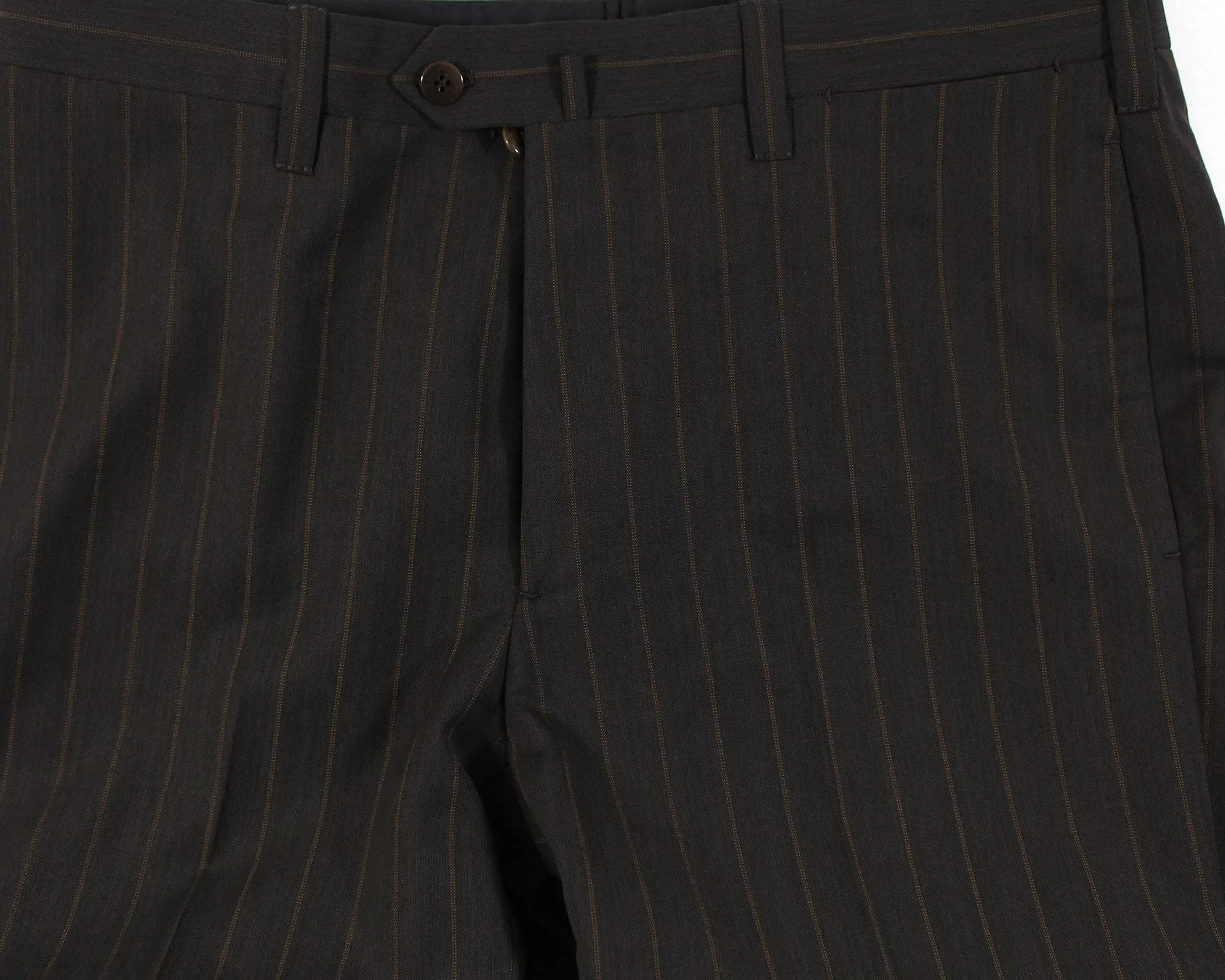 Cesare Attolini Suit Black Brown Stripes EU 50/ US 40