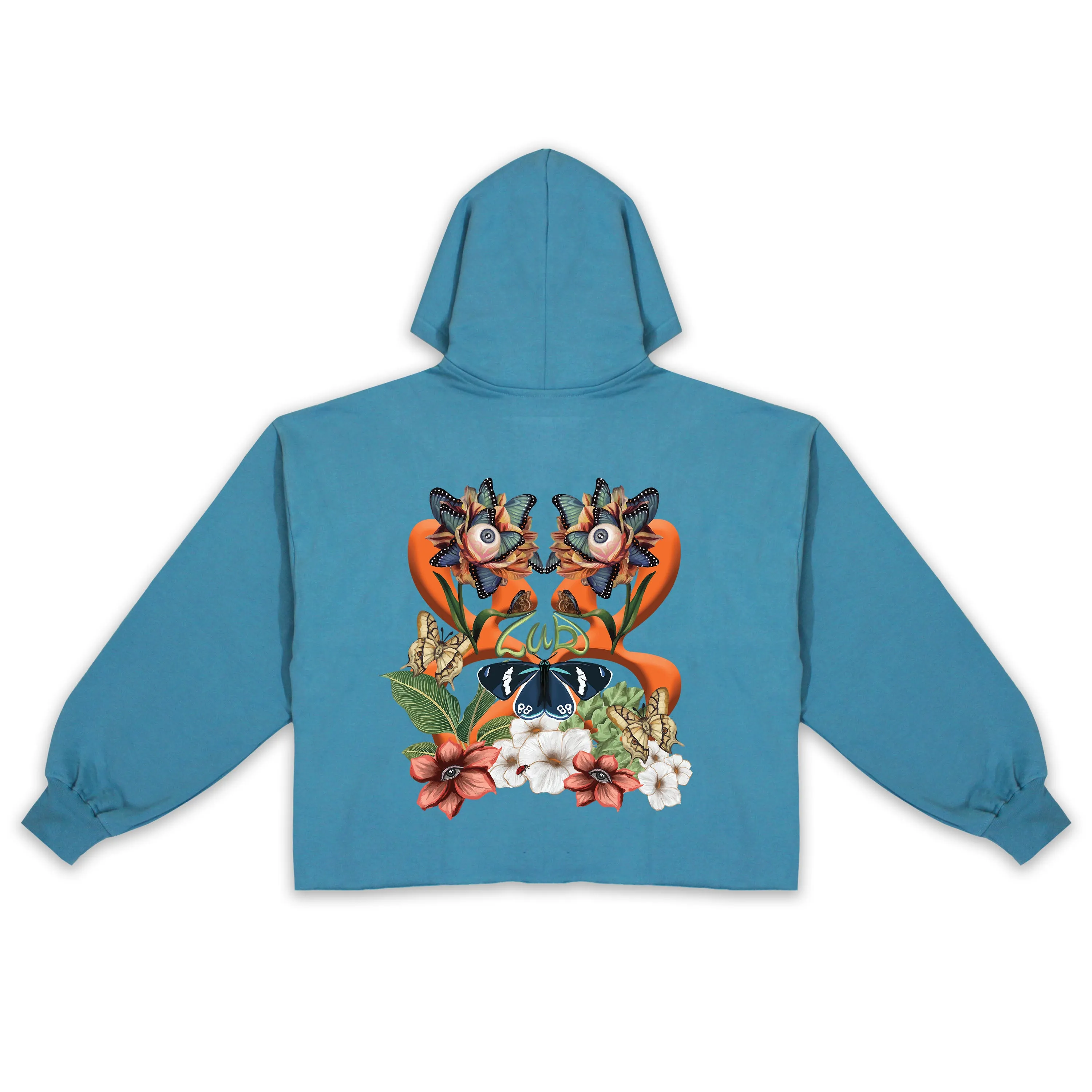 Cropped Butterfly Hoodie