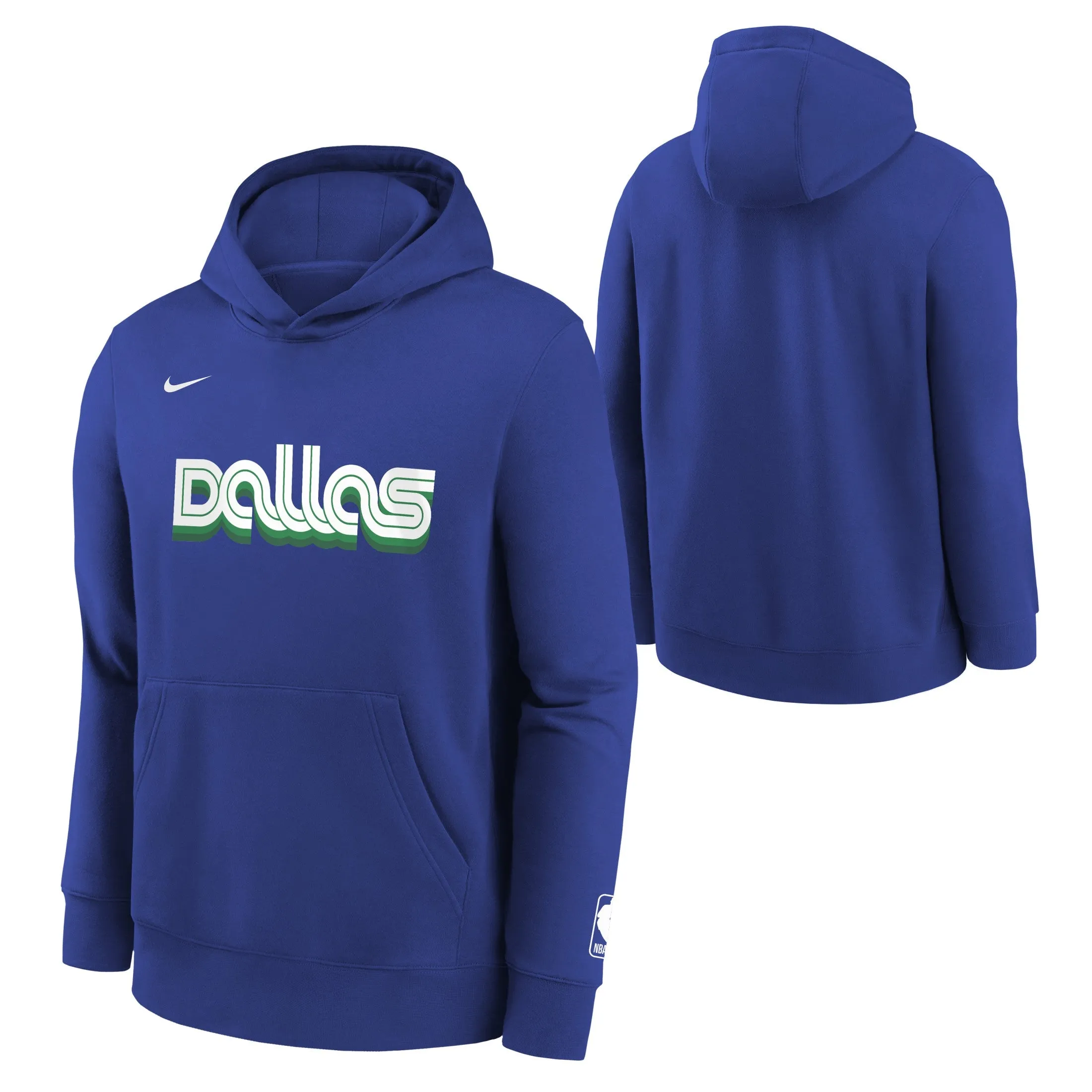 DALLAS MAVERICKS NIKE 2022-23 CITY EDITION YOUTH ESSENTIAL HOODIE