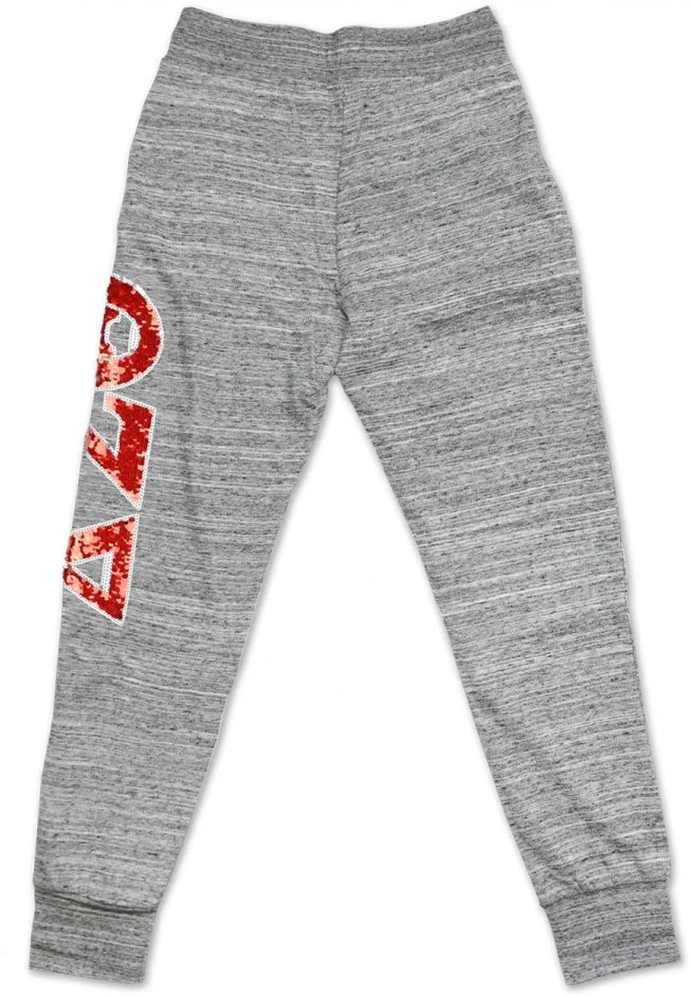 Delta Sigma Theta Sequins Patch Sweatpants Grey