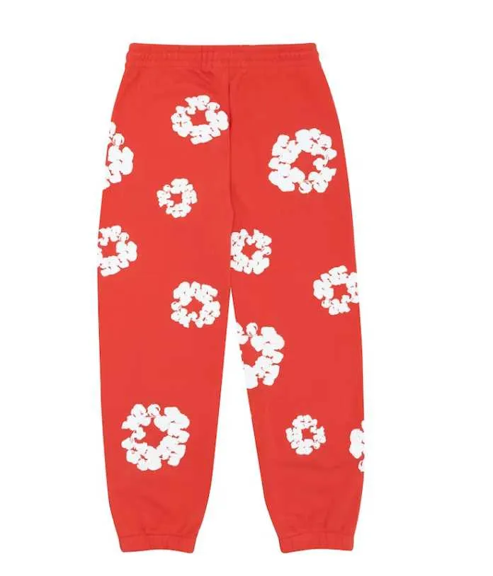 DENIM TEARS COTTON WREATH SWEATPANT RED