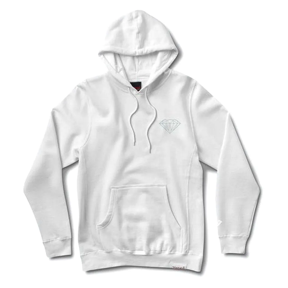 Diamond Supply Co Micro Brilliant Hoodie White