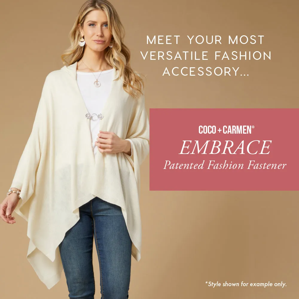 Embrace Patented Fashion Fastener - Studded Square