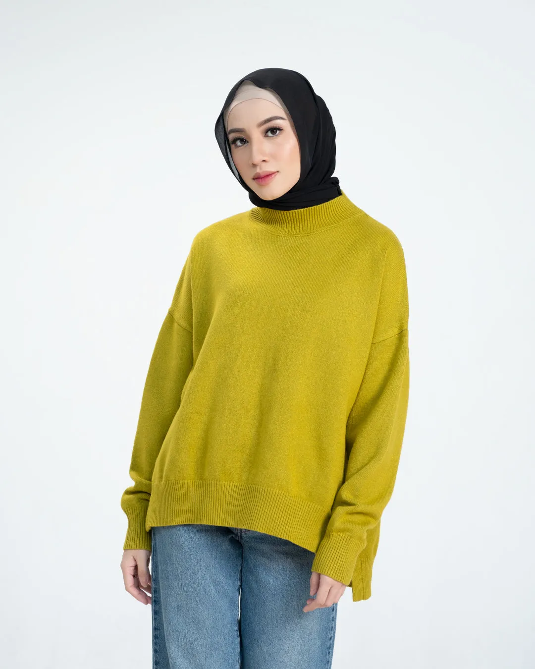 Esmee Sweater - Olive - Sweater Atasan Knitwear Wanita - KW1720640