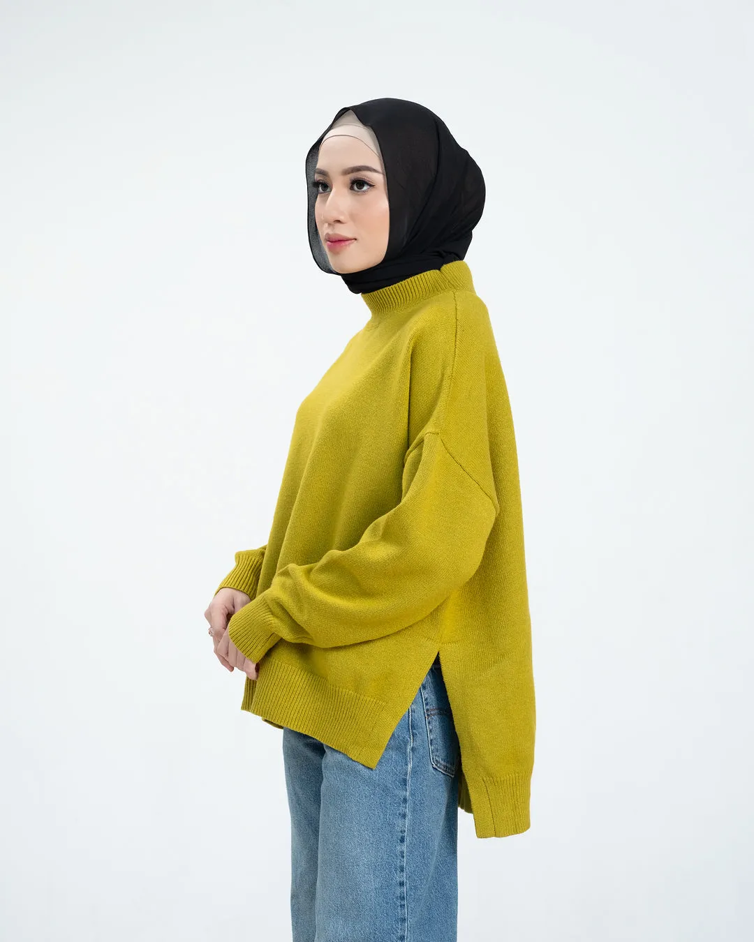 Esmee Sweater - Olive - Sweater Atasan Knitwear Wanita - KW1720640