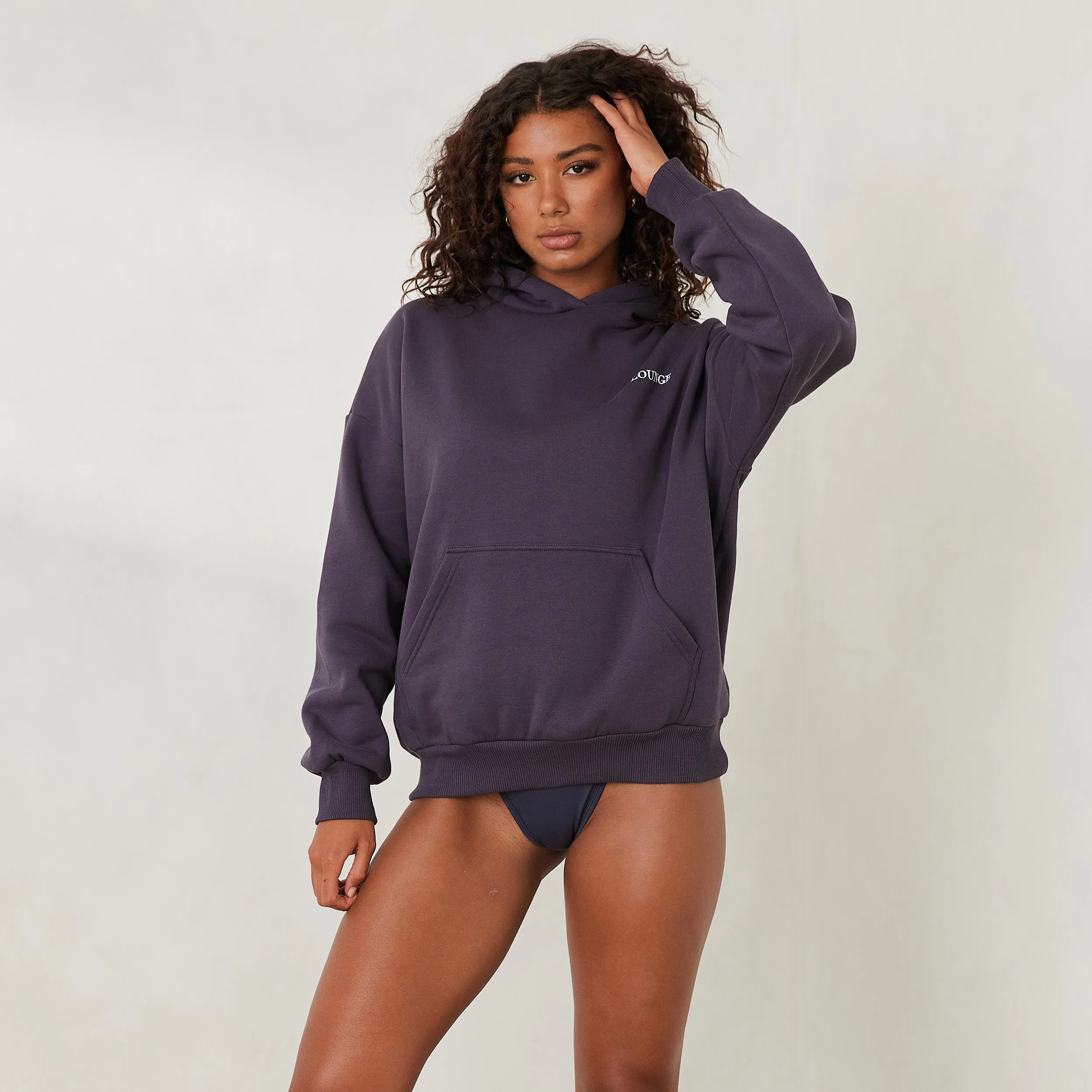 Essential Oversized Hoodie - Smoked Blue