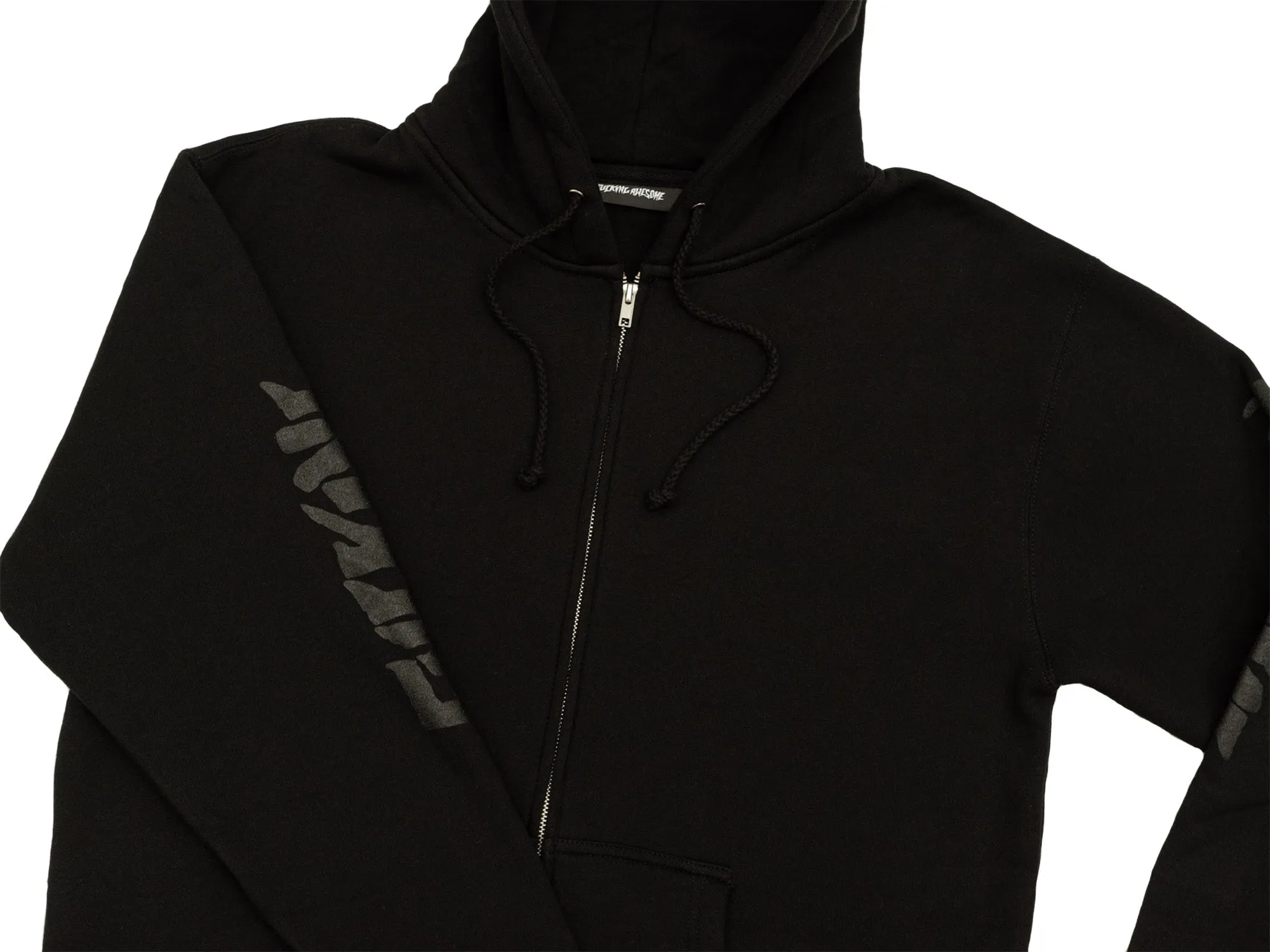 FA Stamp Zip Up Hoodie 'Black'