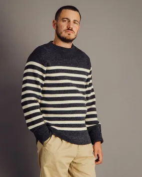 Finisterre Striped Jumper Dark