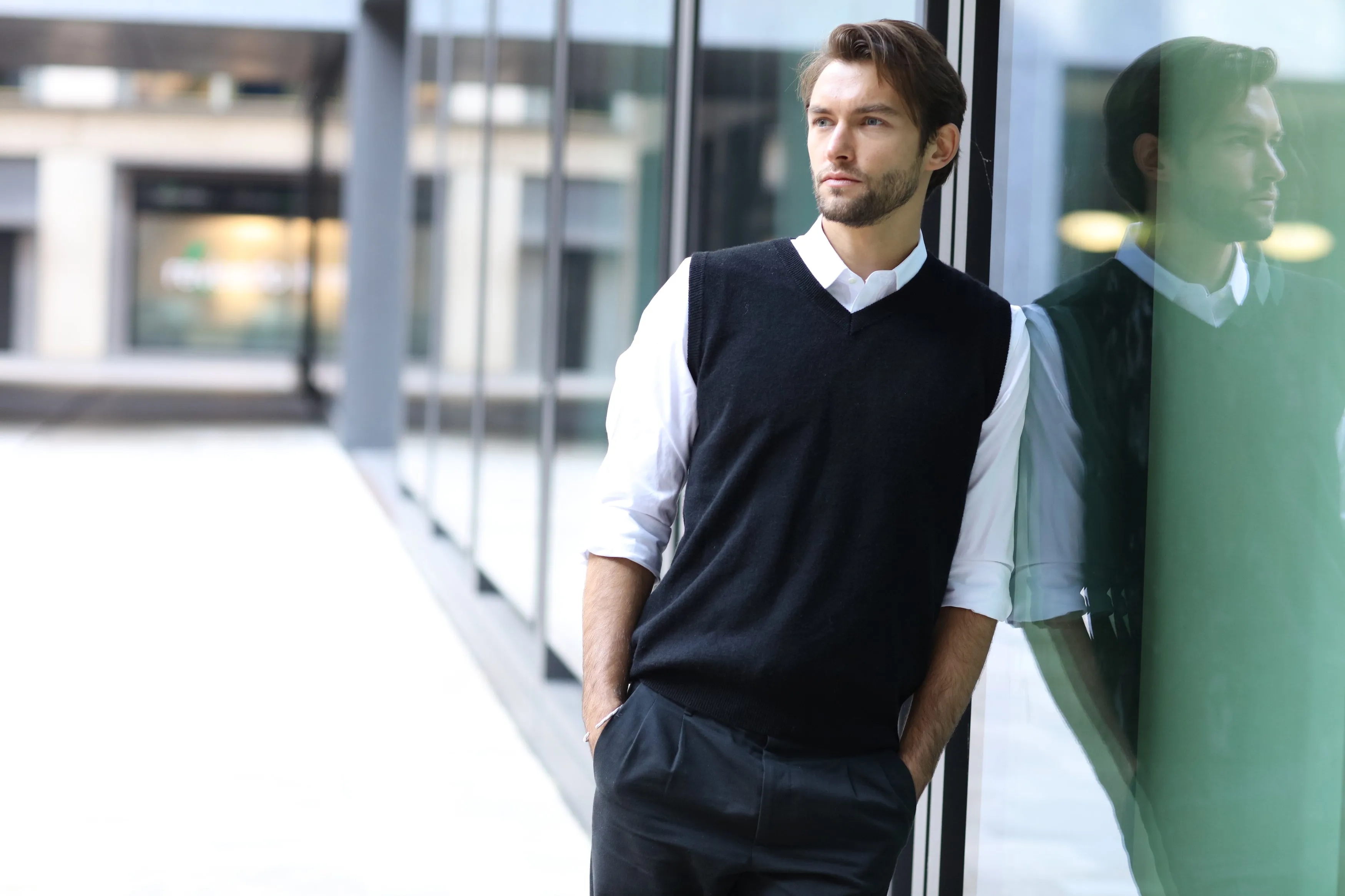 Foxy Merino Wool Sweater Vest