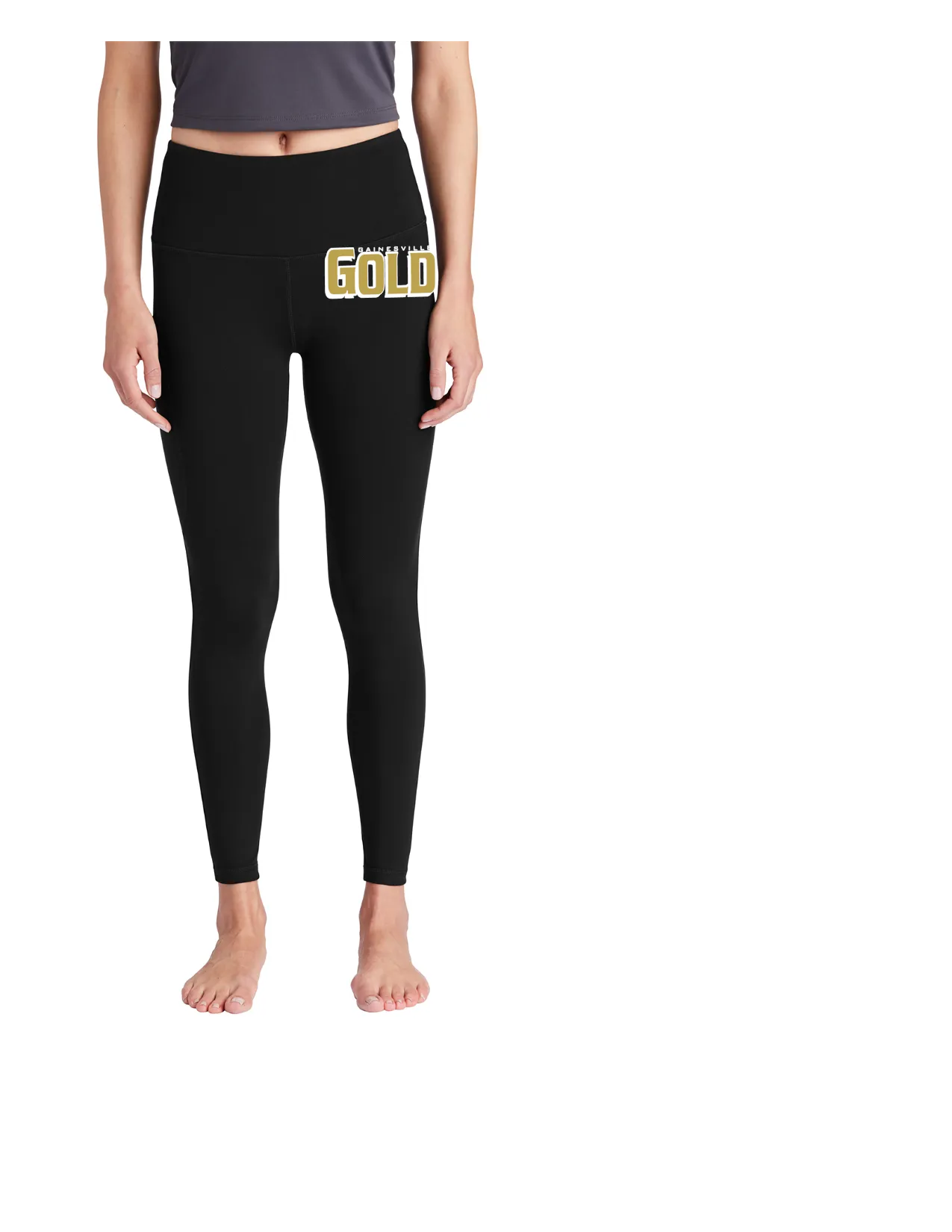 GAINESVILLE GOLD 7/8 LEGGINGS W/ CELL POCKET BLACK